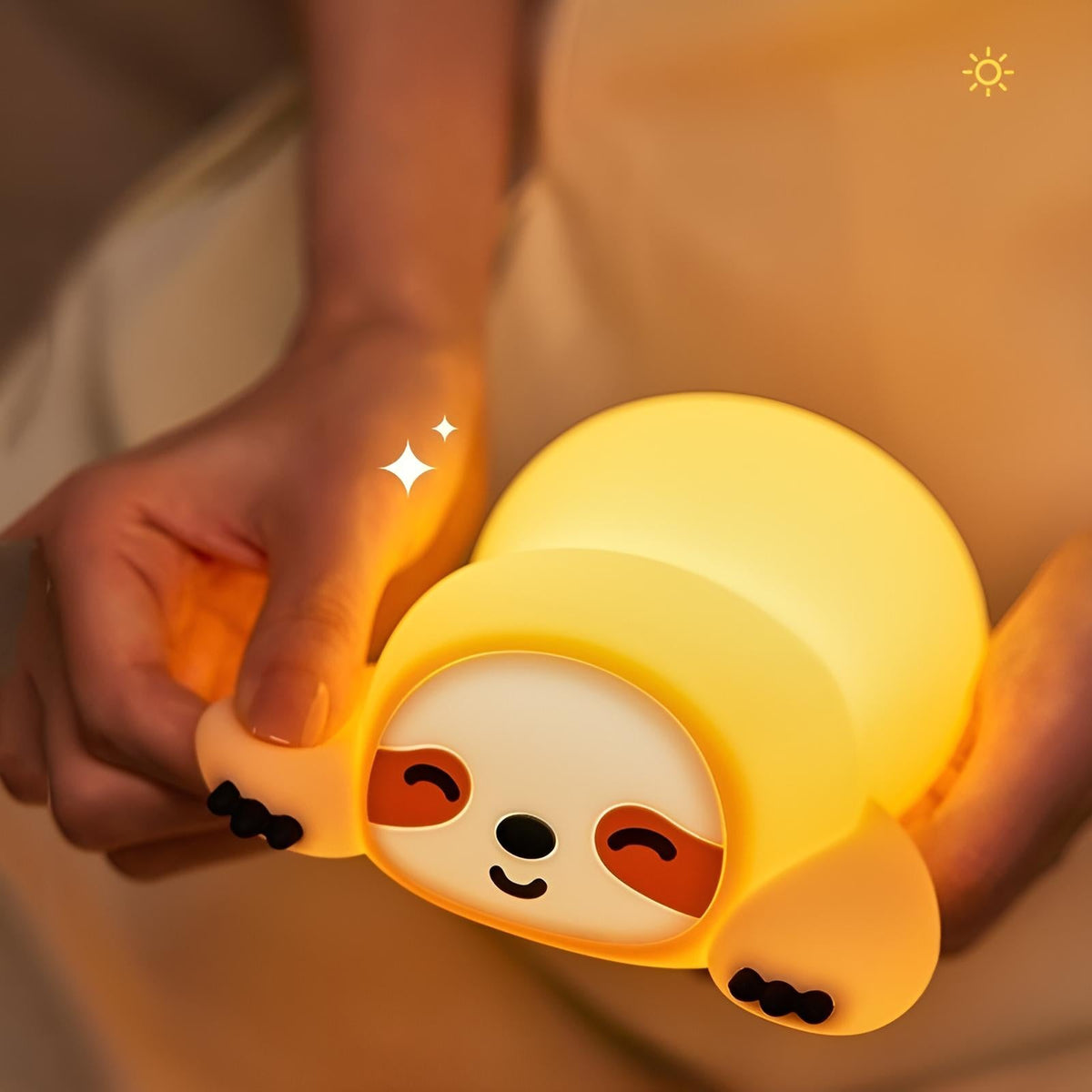 Veilleuse paresseux led nomade rechargeable pour enfant