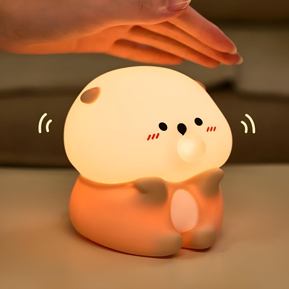 Veilleuse loutre led nomade douce et mignonne pour enfant