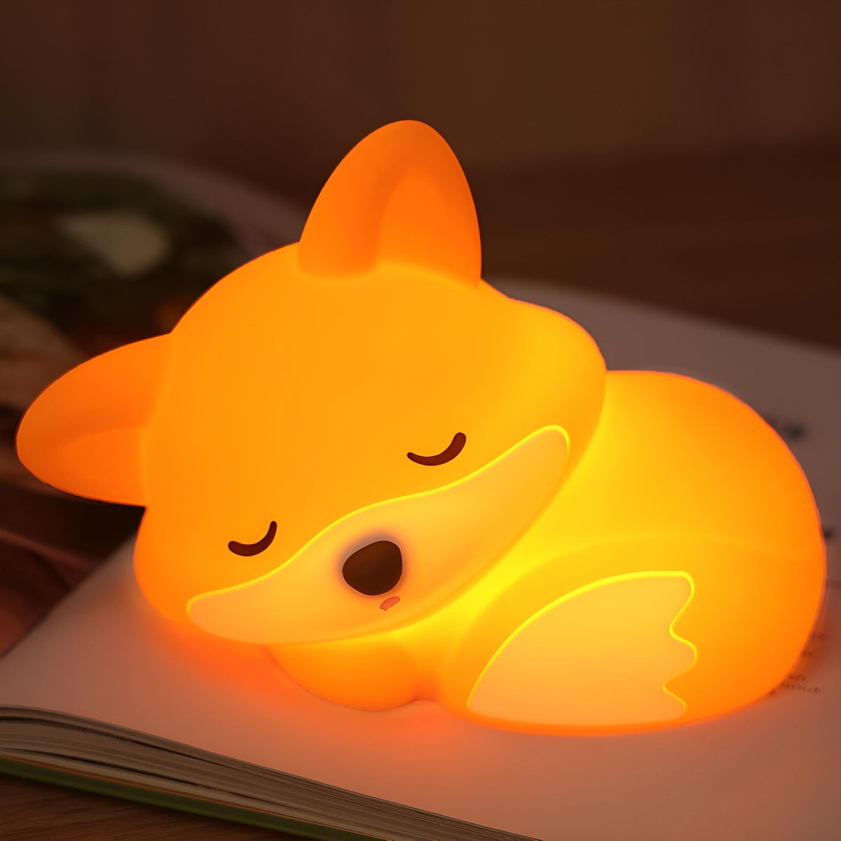 Veilleuse renard led bébé lumière douce apaisante