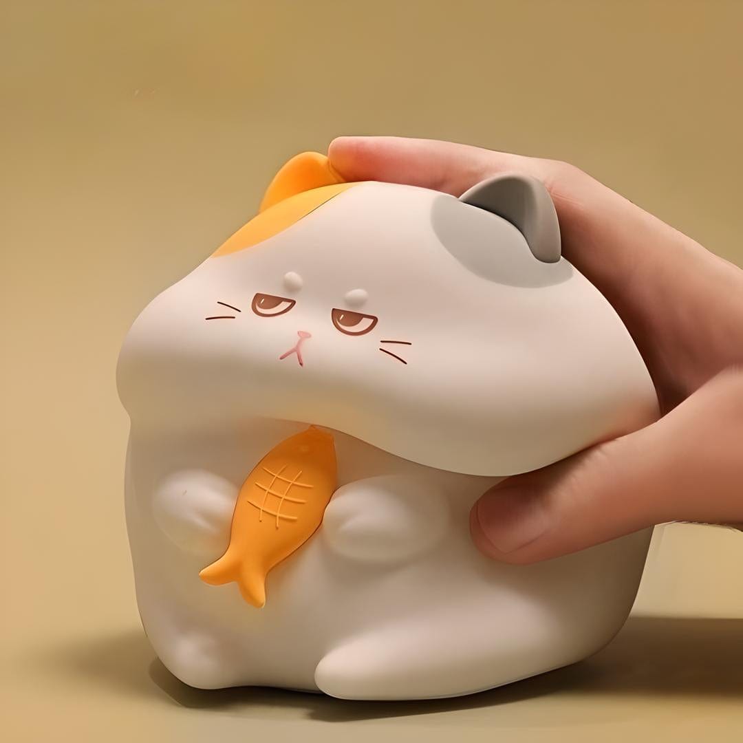 Veilleuse chat rechargeable lumière douce enfant