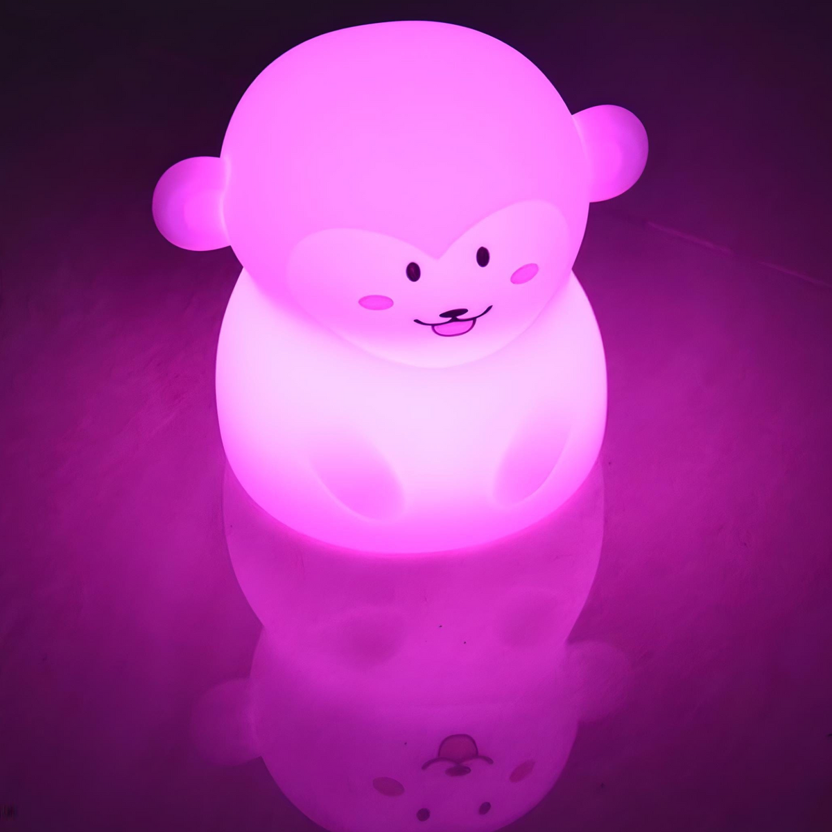 Veilleuse singe mignon en silicone pour chambre bébé