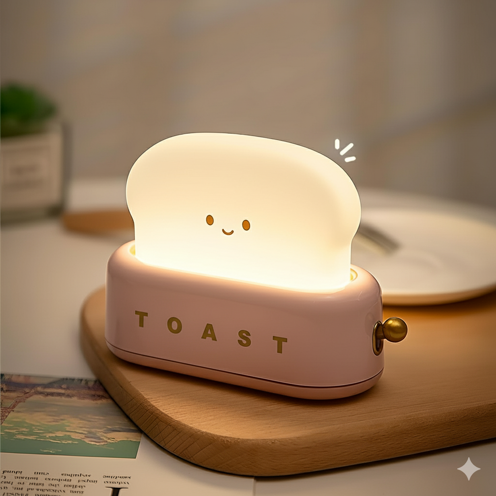 Veilleuse toast mignonne lumière douce pour chambre