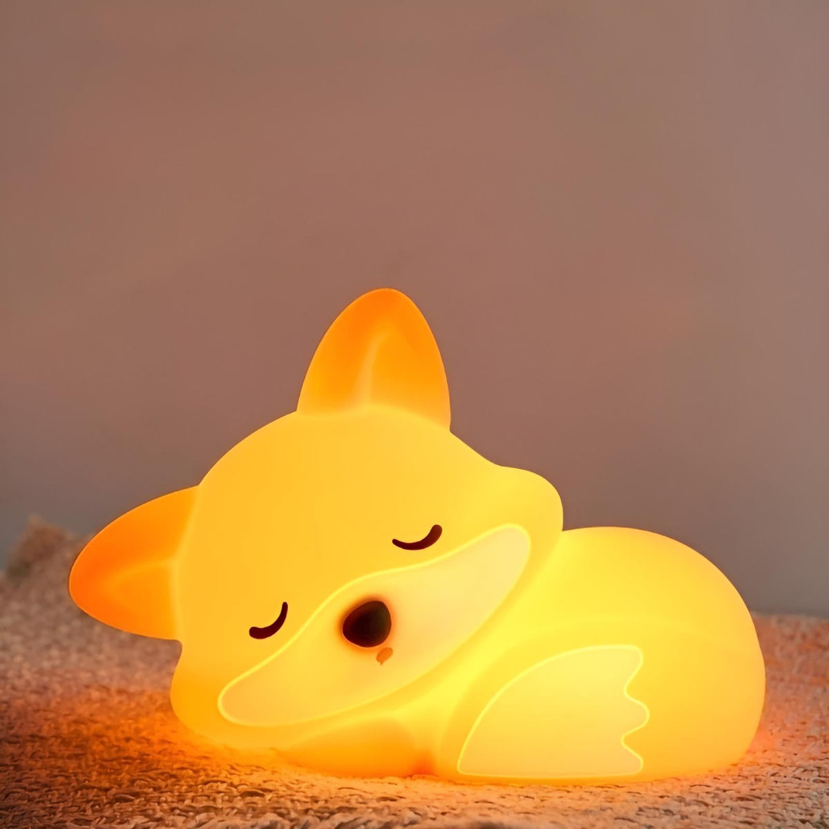 Veilleuse renard led bébé lumière douce apaisante