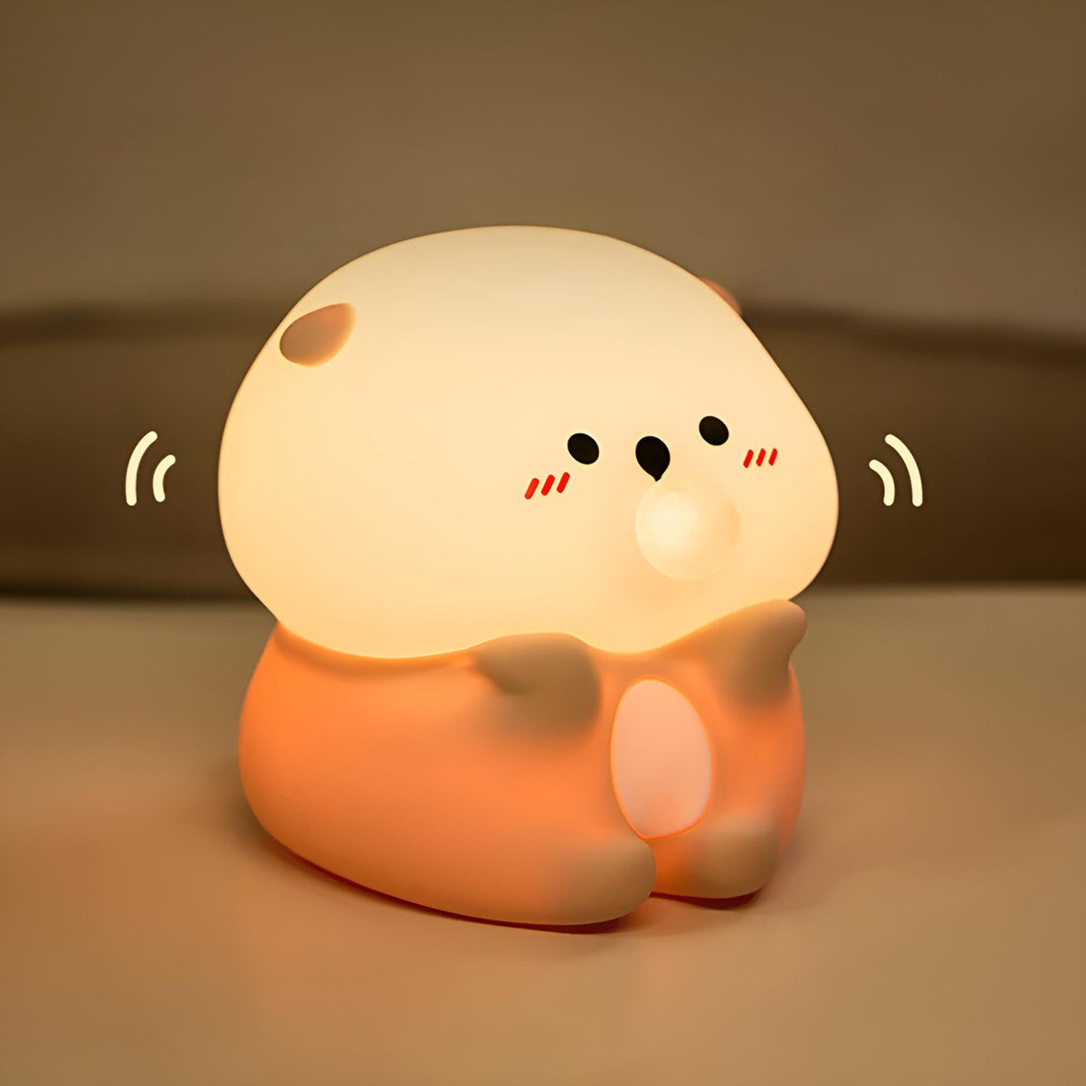 Veilleuse loutre led nomade douce et mignonne pour enfant