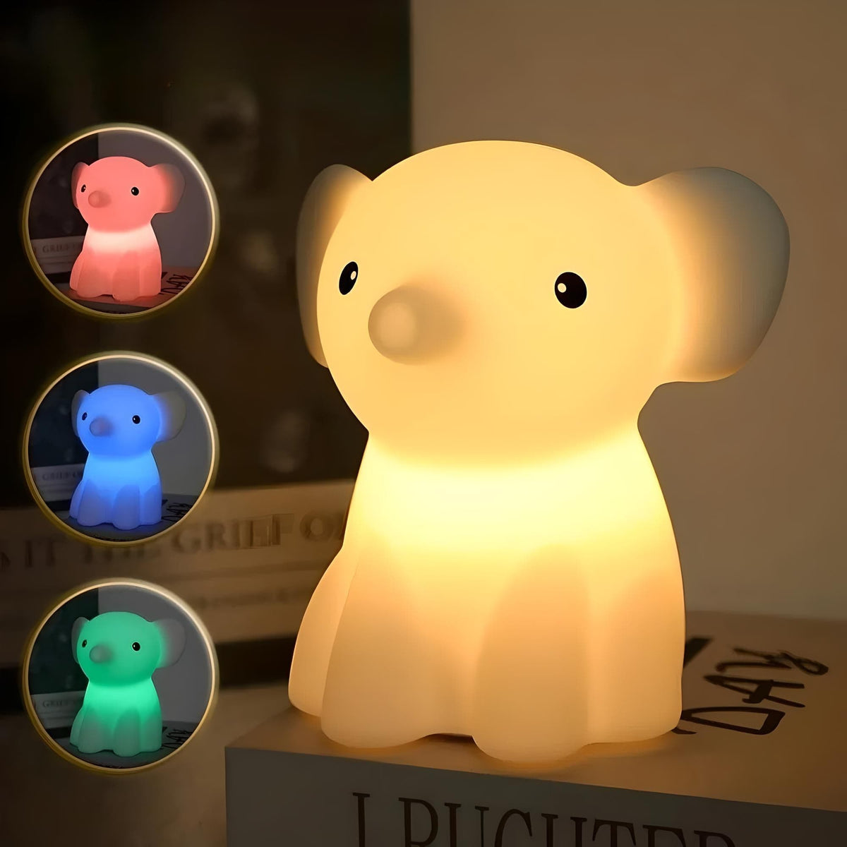 Veilleuse Éléphant en Silicone