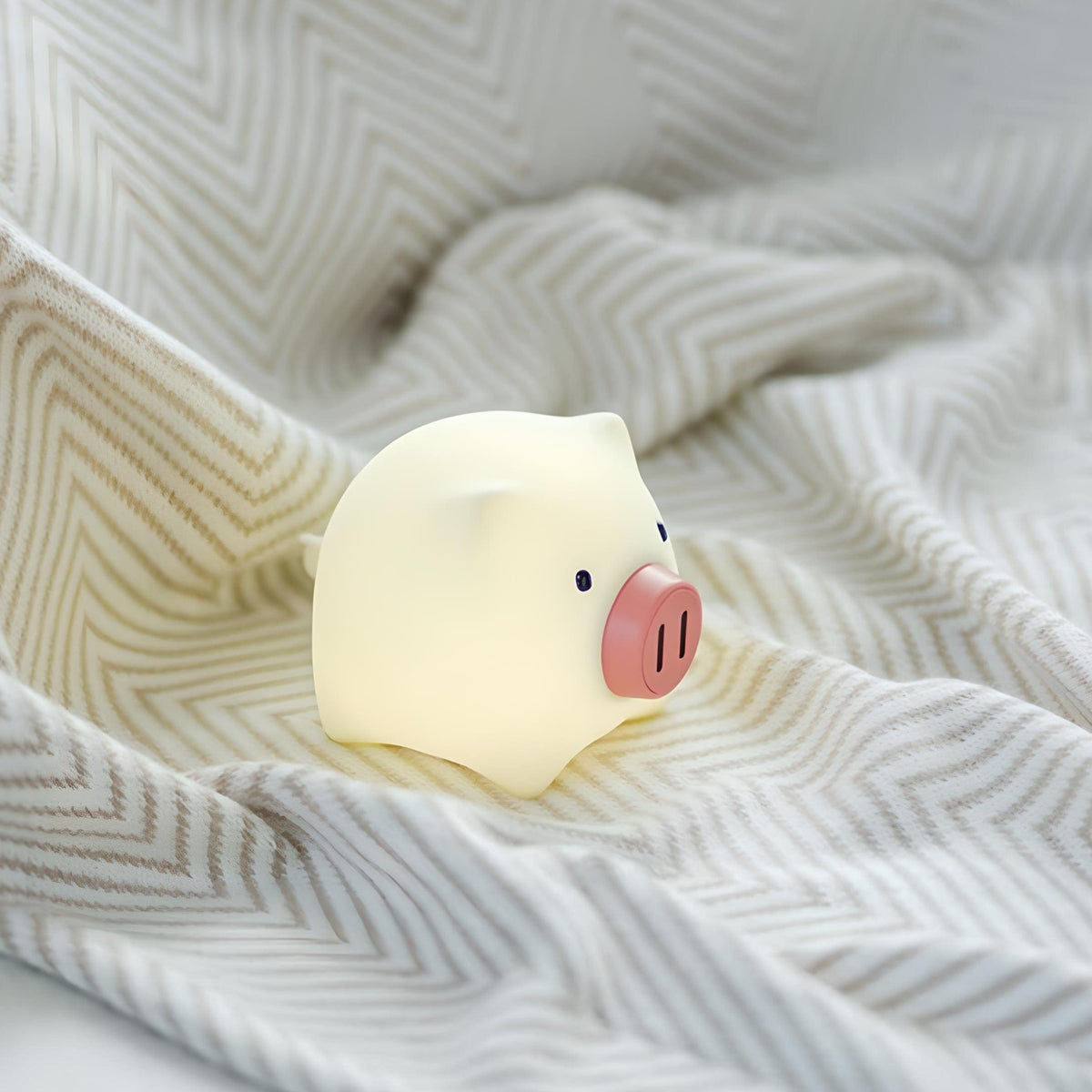 Veilleuse cochon rose mignonne douce lumière enfant
