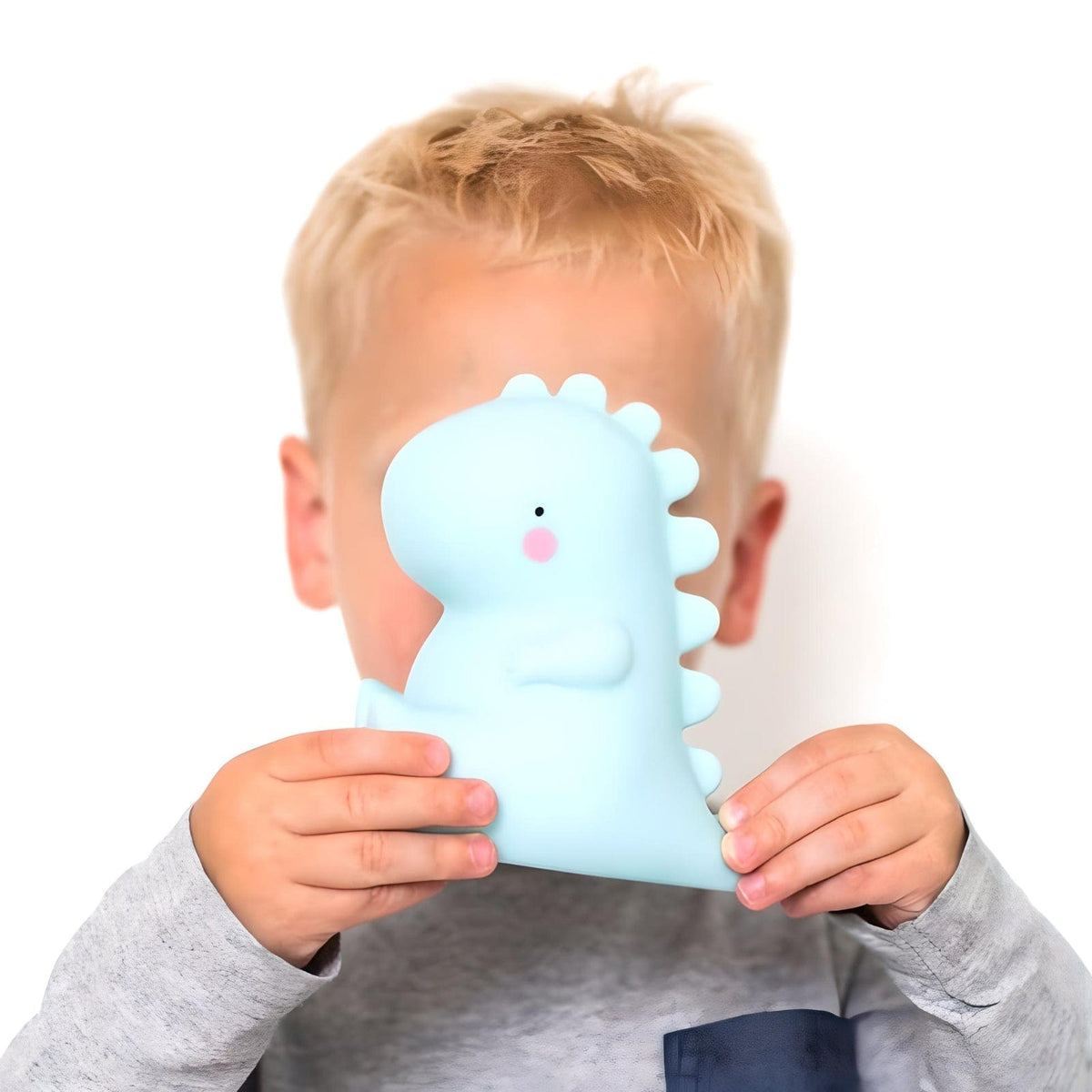 Veilleuse dinosaure bleue mignonne pour chambre enfant