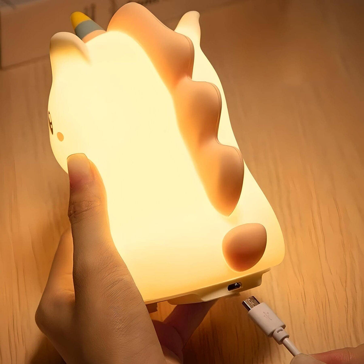 Veilleuse licorne en silicone douce multicolore pour enfant