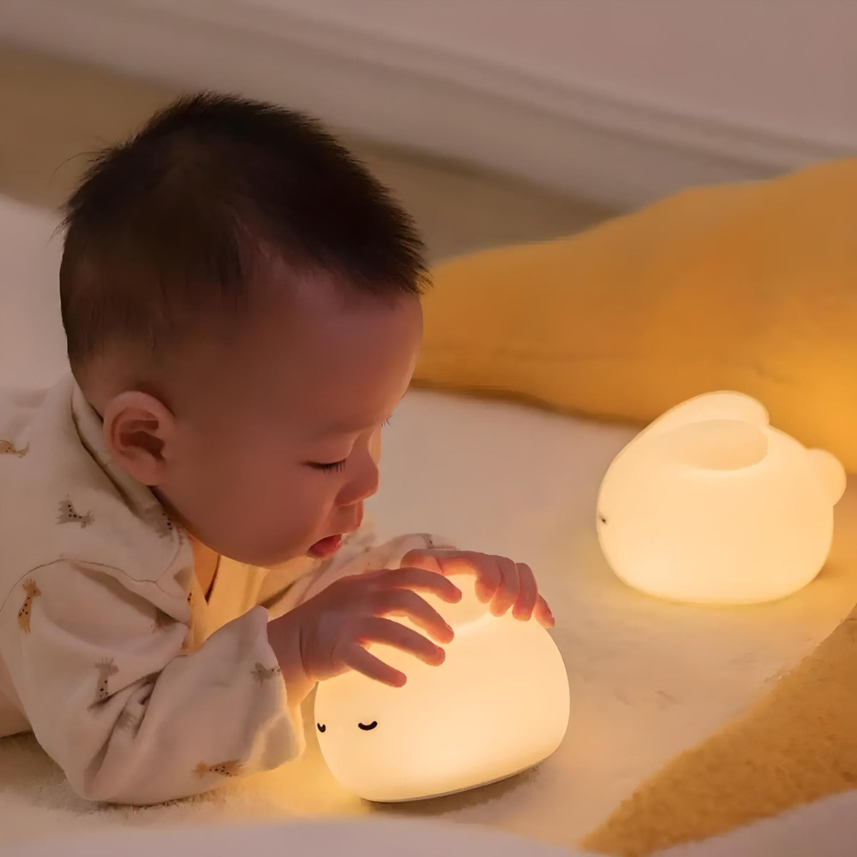 Veilleuse lapin led douce lumière pour chambre enfant