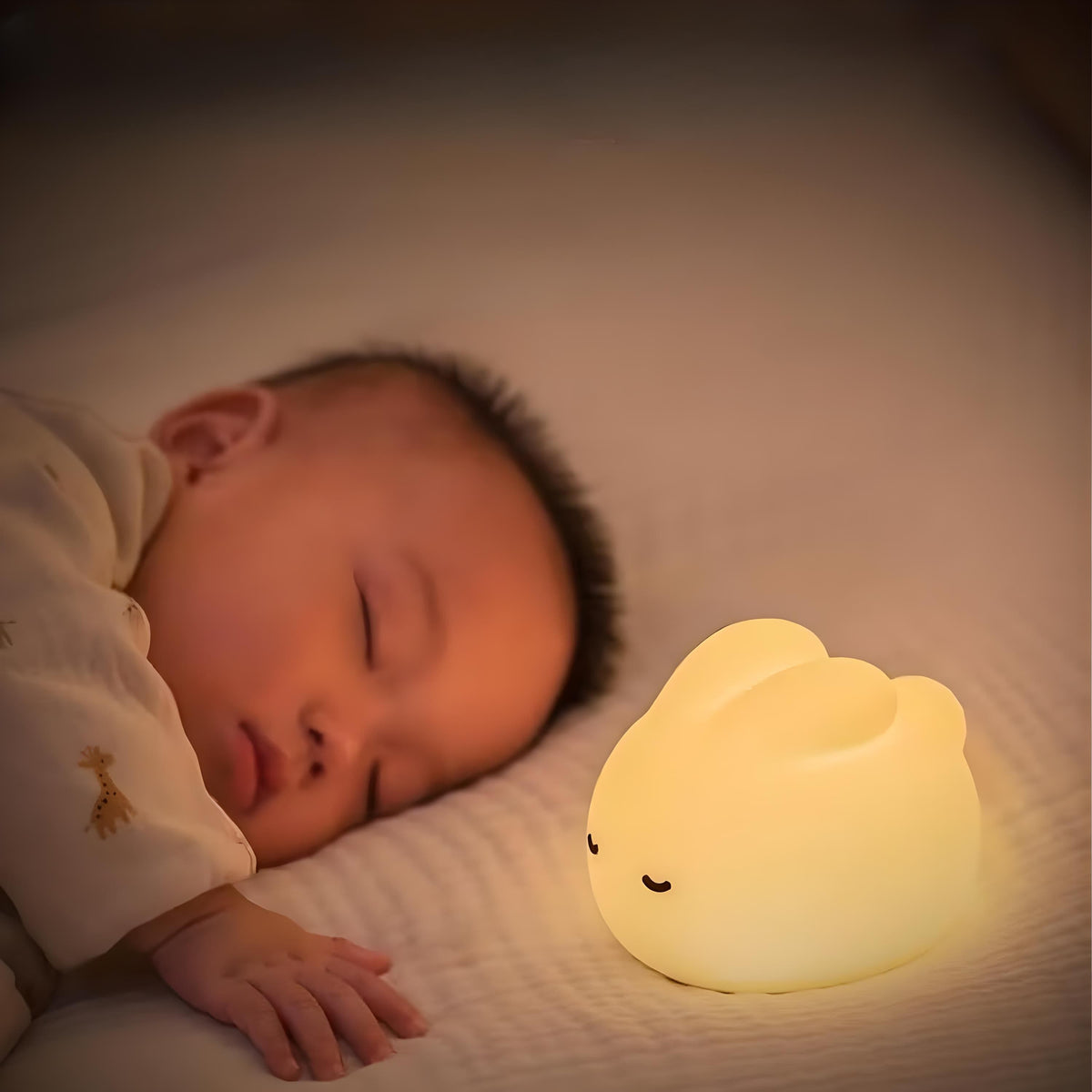 Veilleuse lapin led douce lumière pour chambre enfant