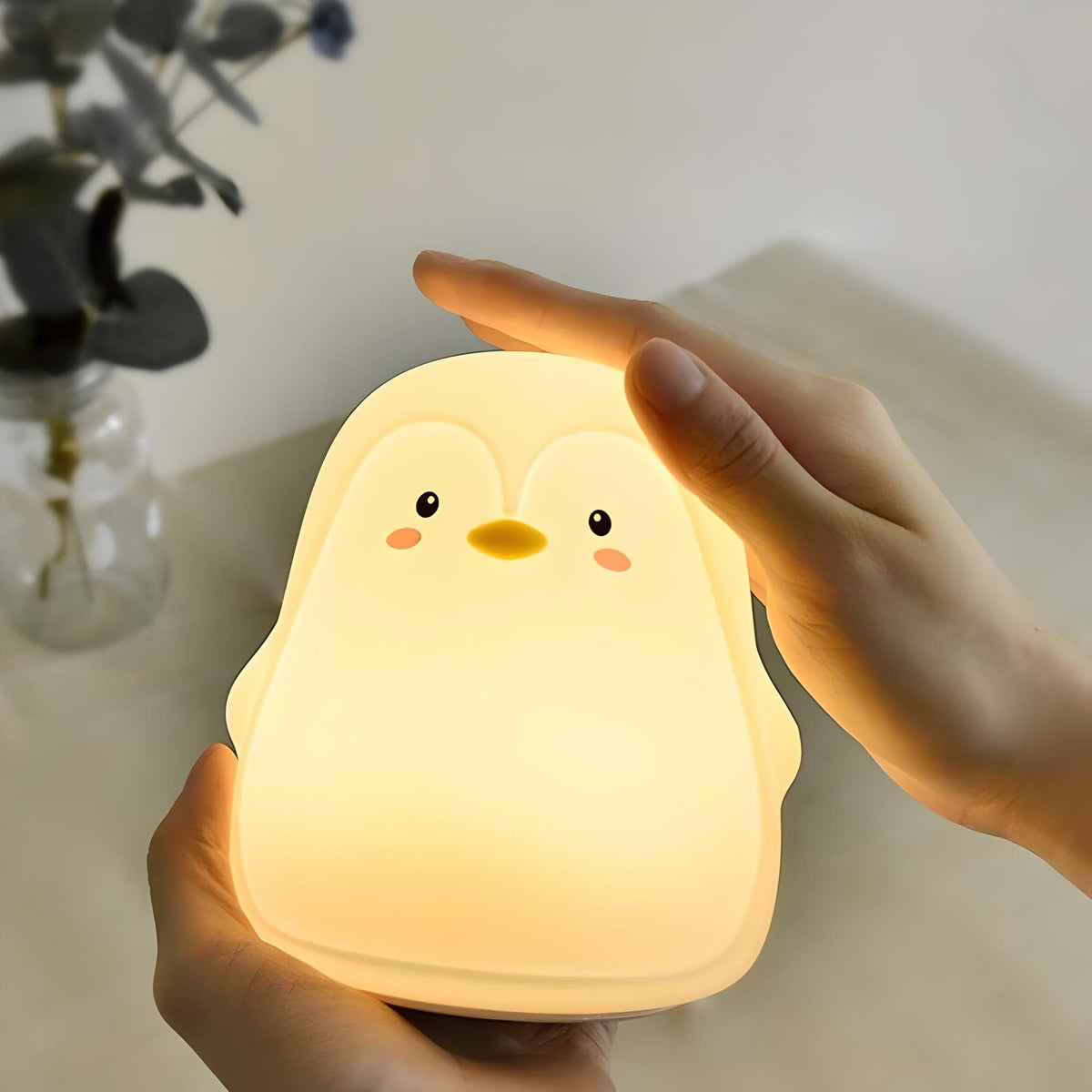 Veilleuse pingouin led nomade lumière douce enfant