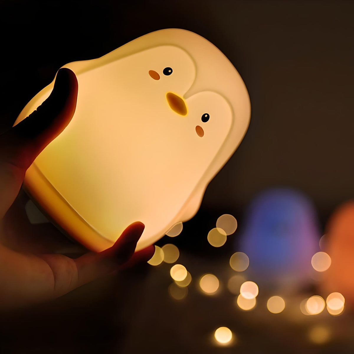 Veilleuse pingouin led nomade lumière douce enfant