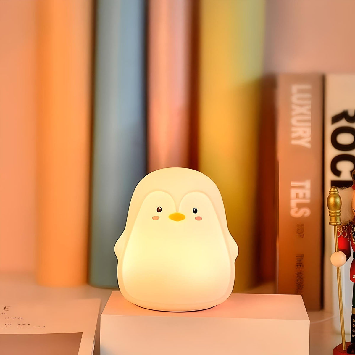 Veilleuse pingouin led nomade lumière douce enfant