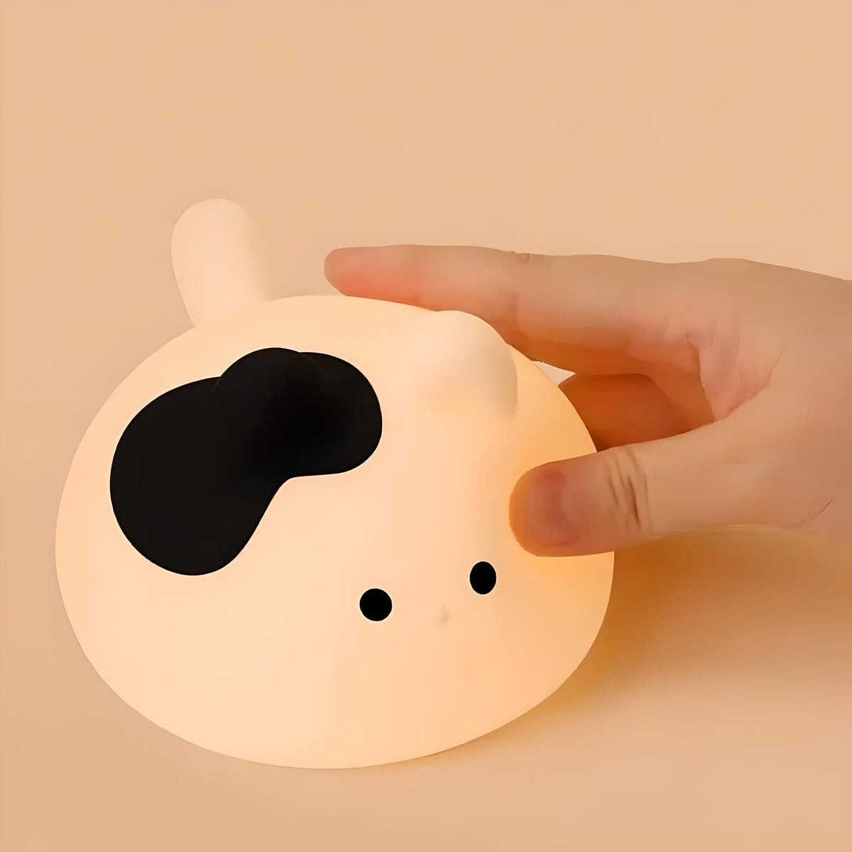 Veilleuse chat noir et blanc lumière douce enfant