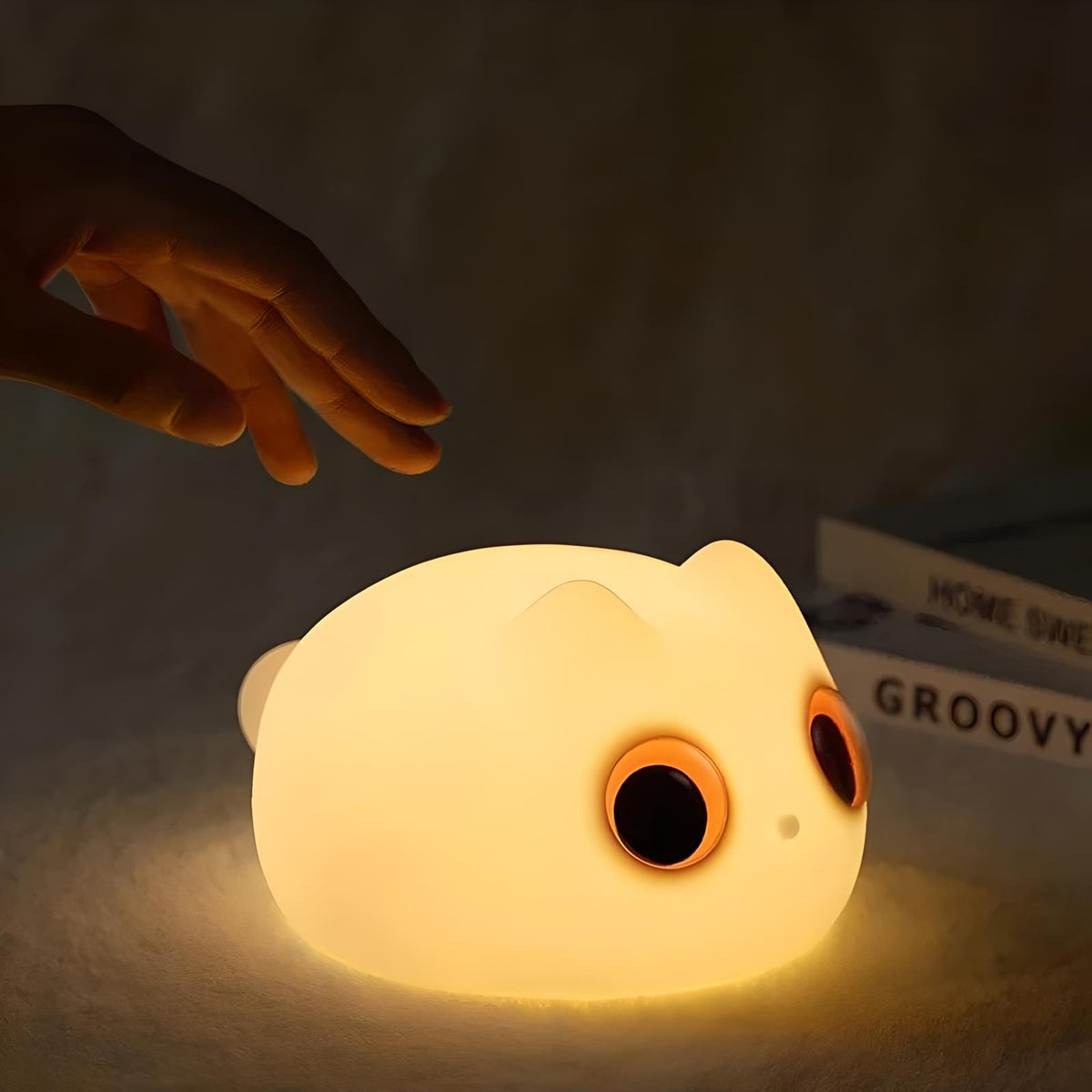 Veilleuse chat nomade lumière douce portable enfant