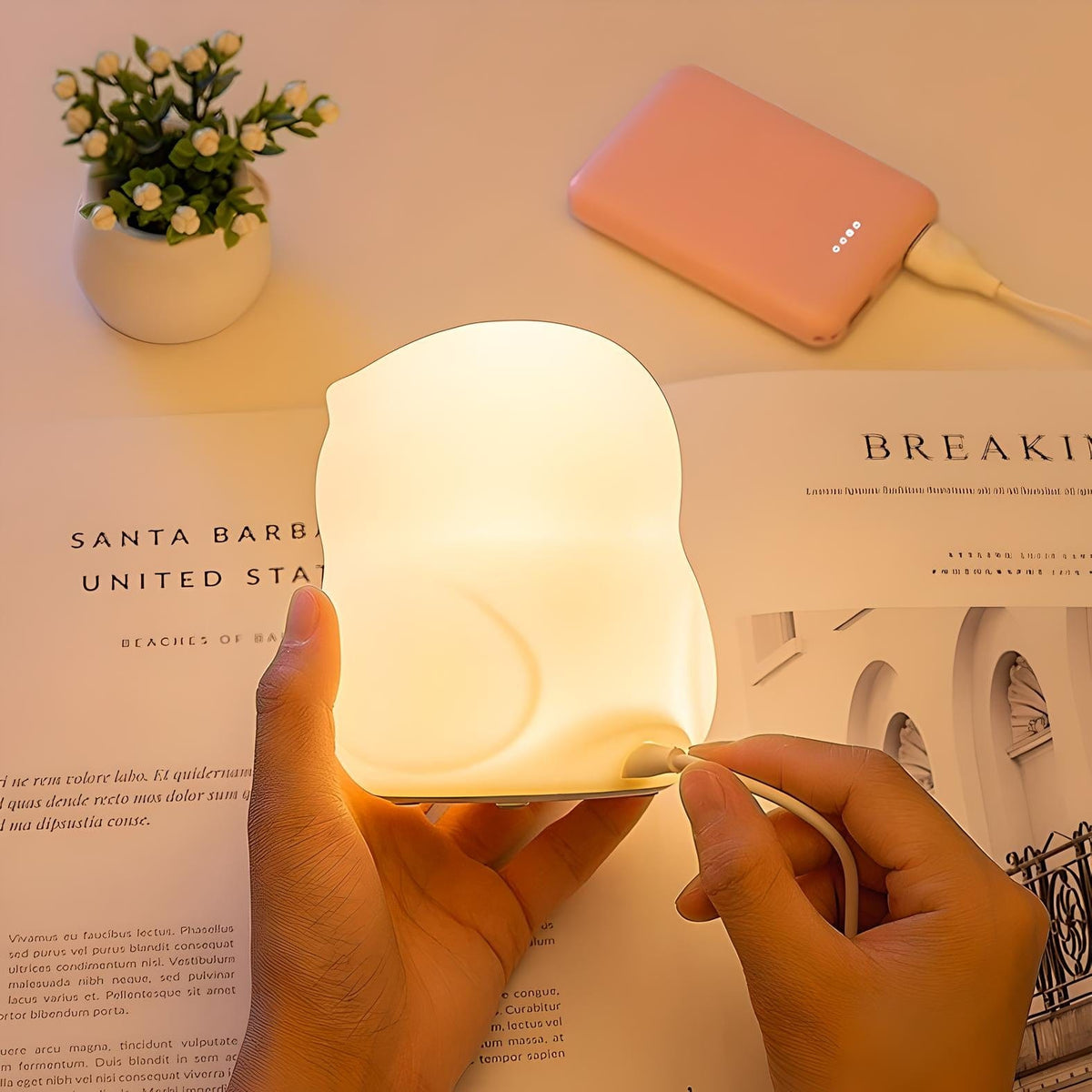 Veilleuse chouette mignonne lumière douce chambre enfant