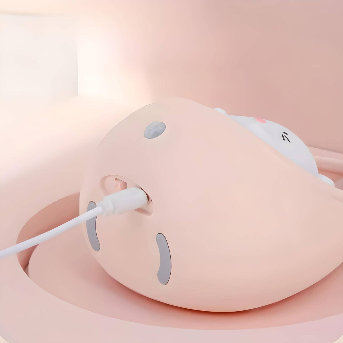 Veilleuse chat murale led mignonne lumière douce de nuit