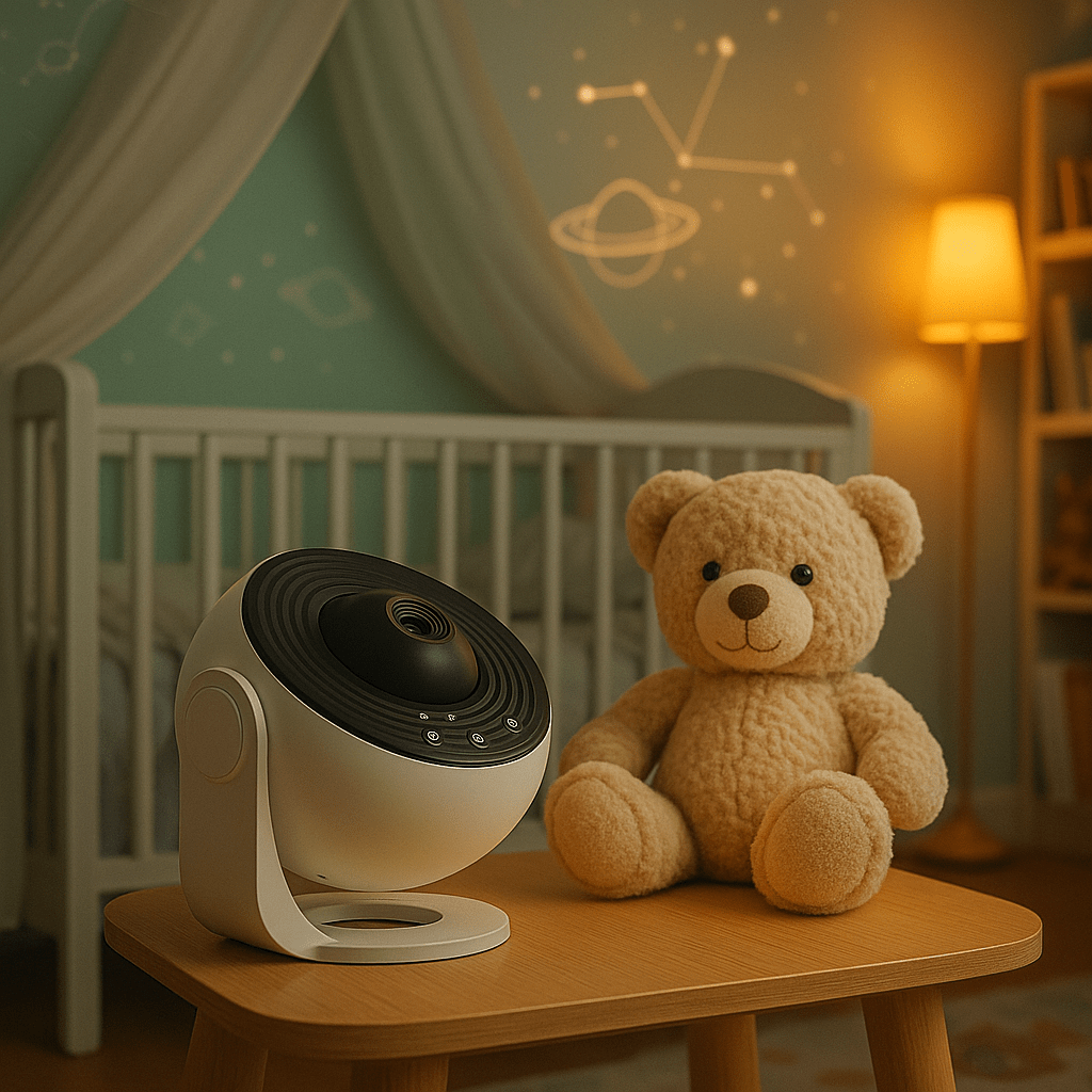 Veilleuse enfant projection univers étoilé apaisant
