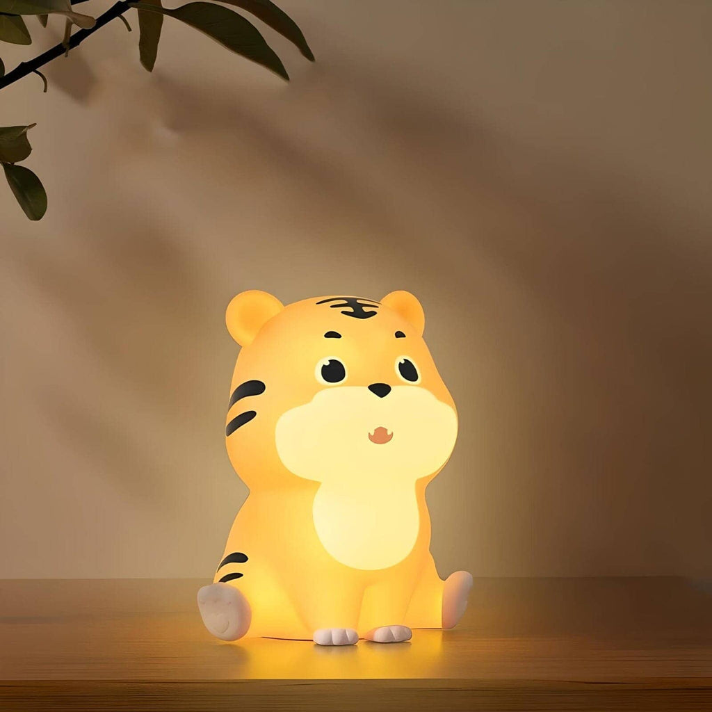 Veilleuse tigre rechargeable lumière chaude décorative