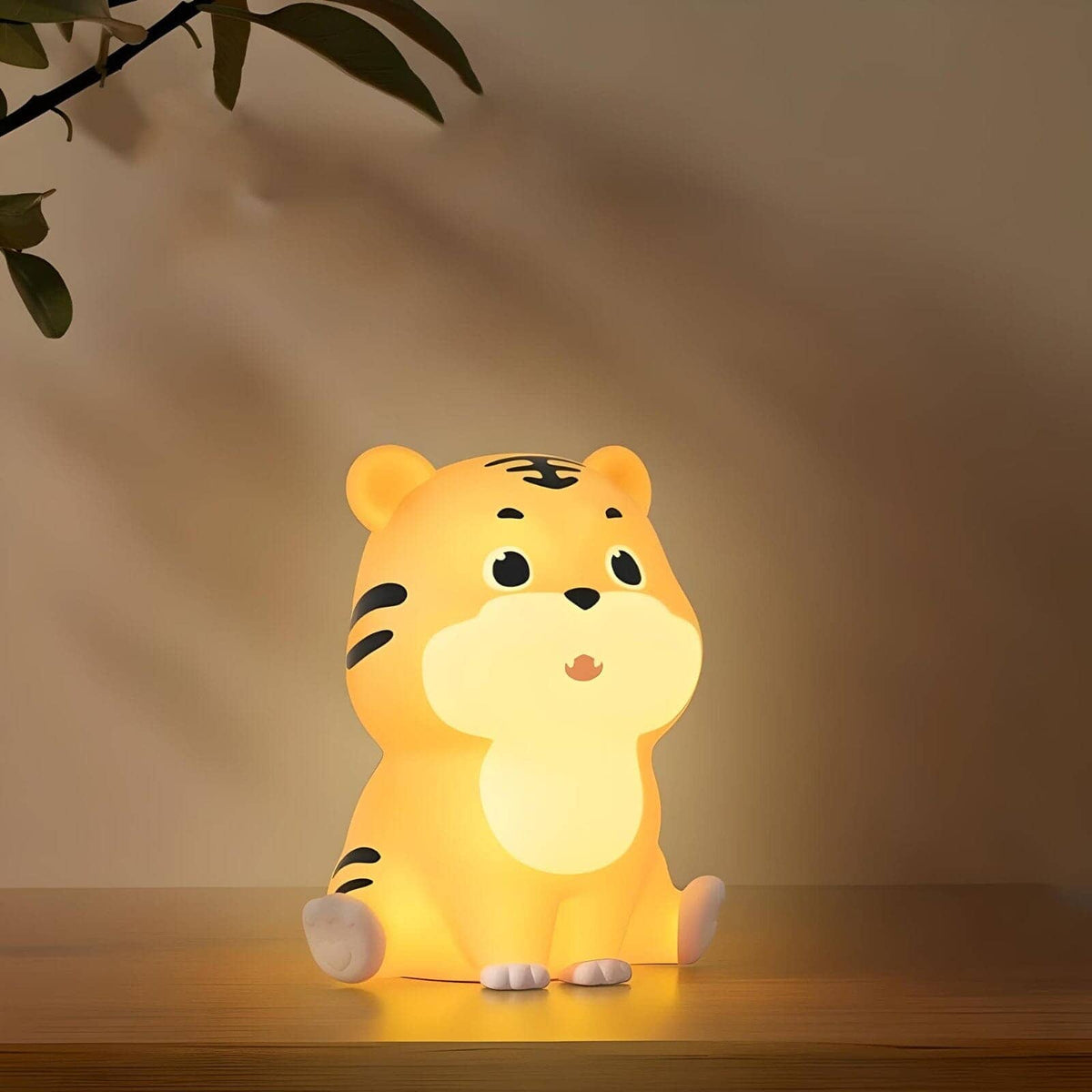 Veilleuse tigre rechargeable lumière chaude décorative