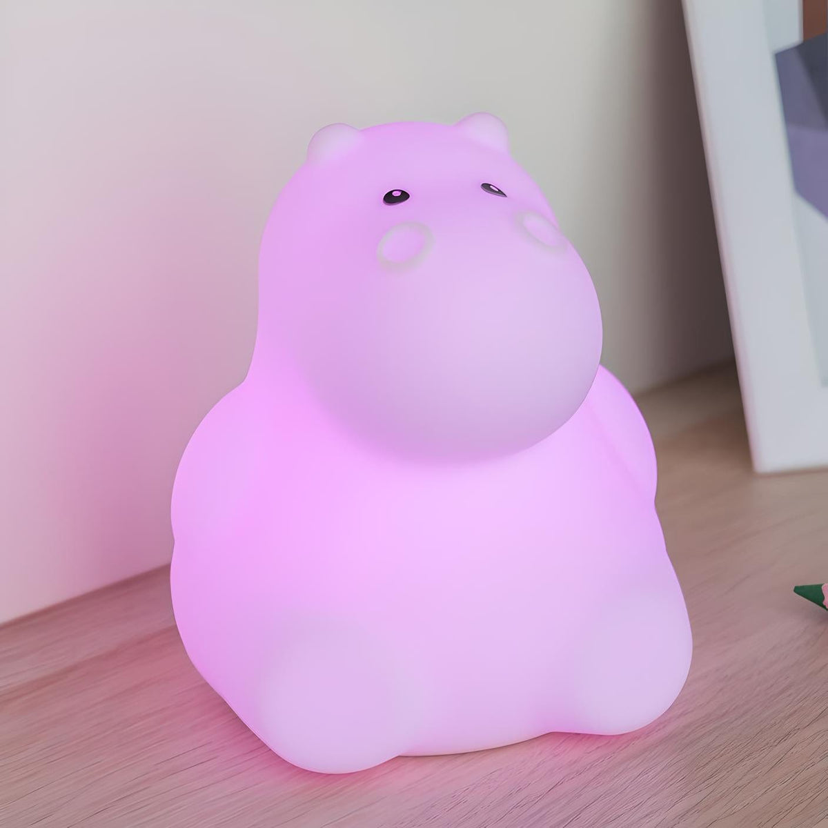 Veilleuse hippopotame mignonne lumière douce apaisante