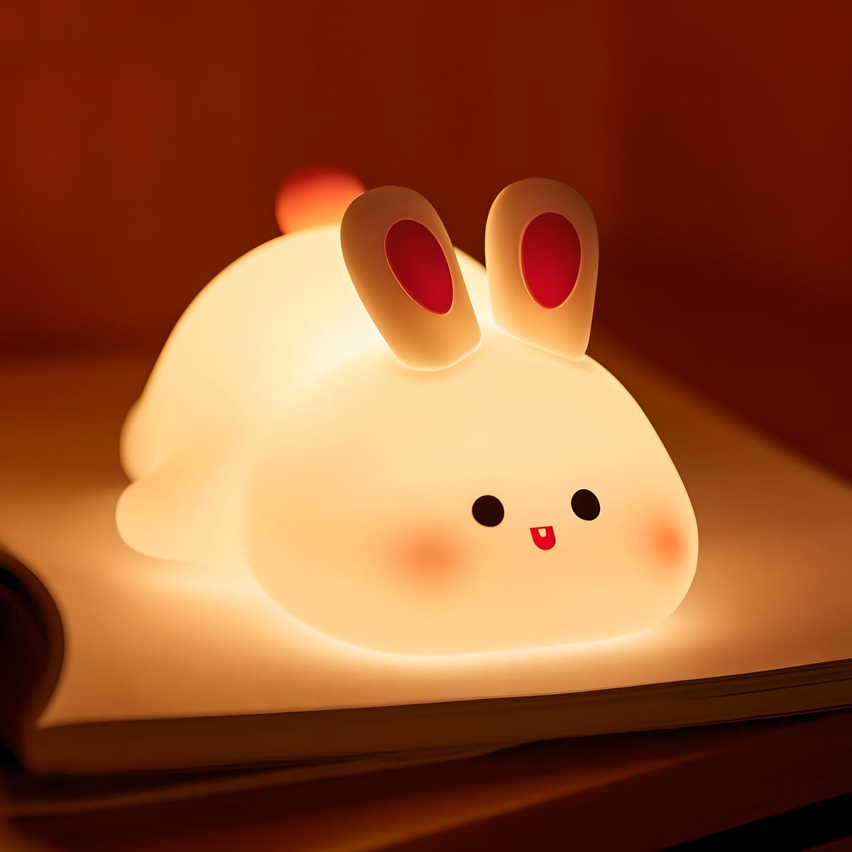 Veilleuse lapin tactile lumineuse pour chambre enfant