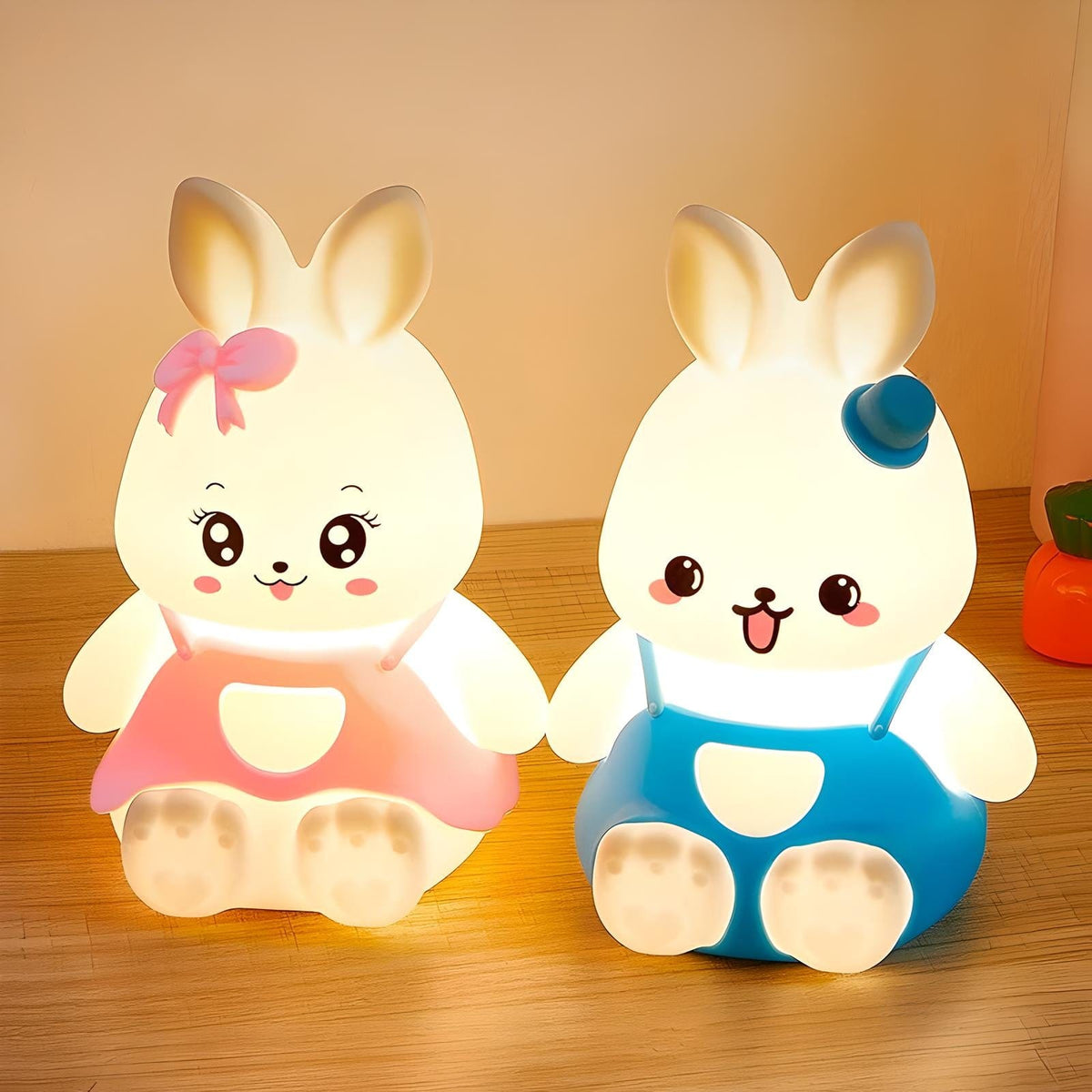 Veilleuse lapin enfant douce lumière pour chambre bébé