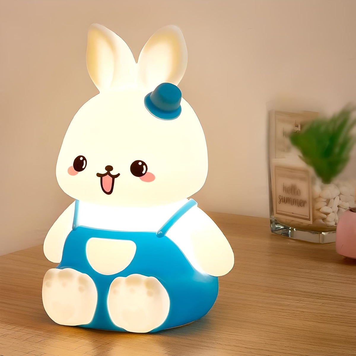 Veilleuse lapin enfant douce lumière pour chambre bébé
