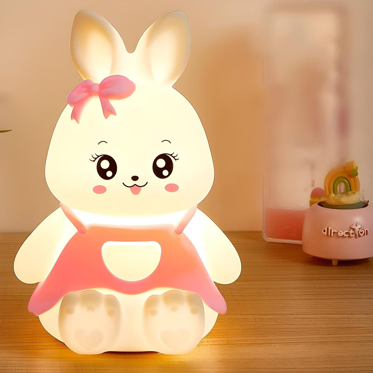 Veilleuse lapin enfant douce lumière pour chambre bébé