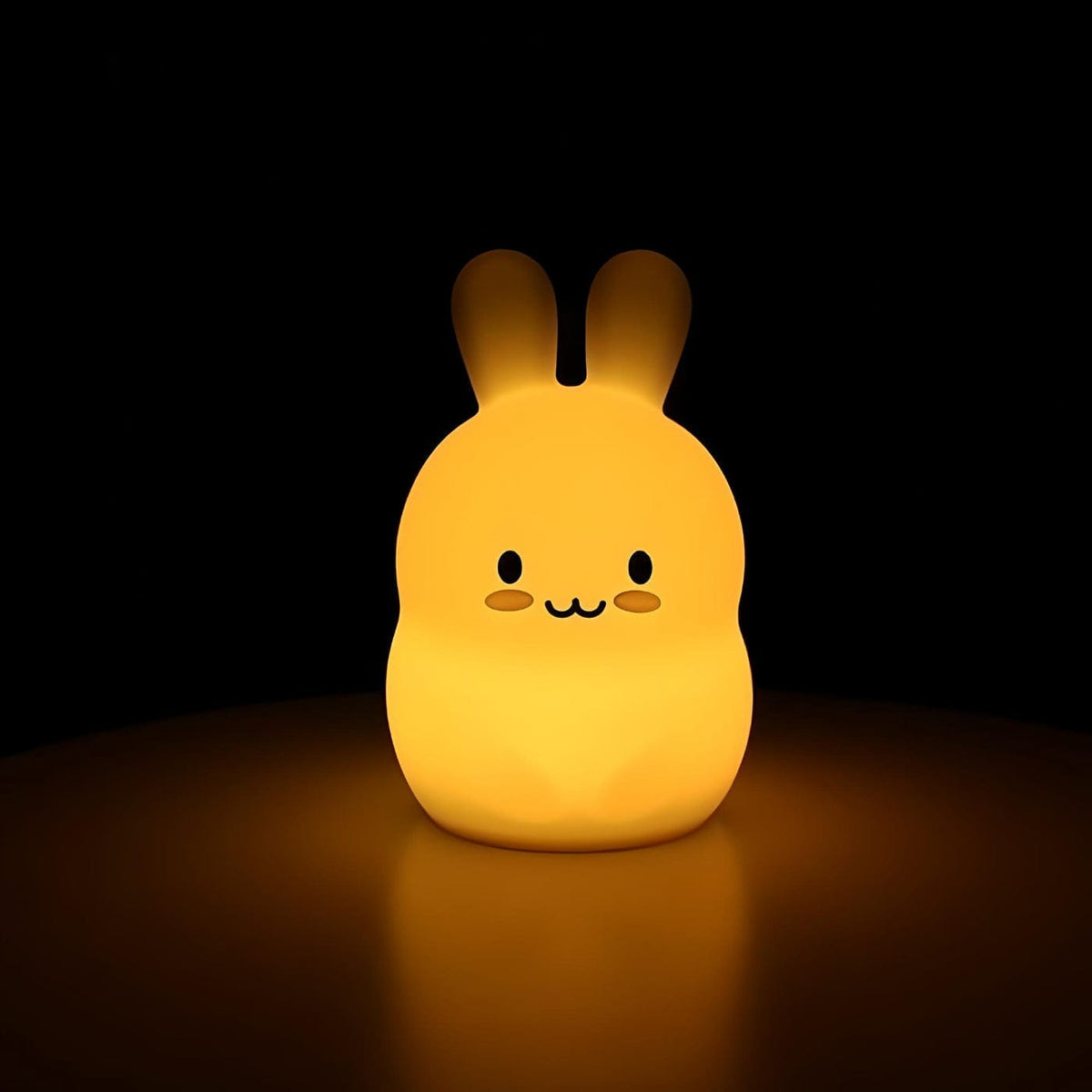Veilleuse lapin télécommandée ambiance douce multicolore