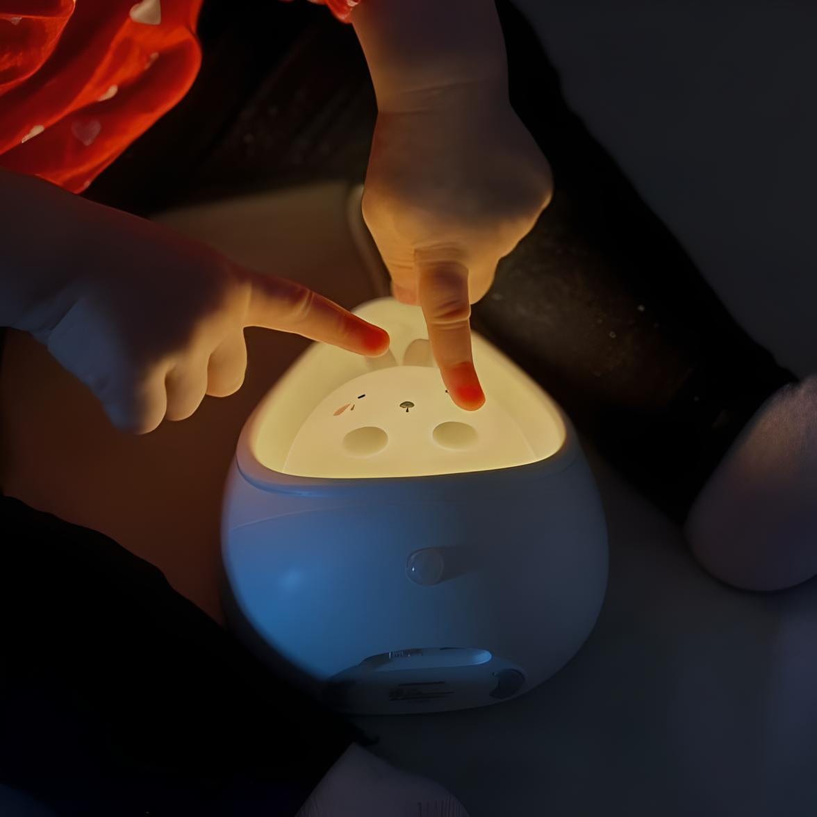 Veilleuse lapin nomade douce lumière avec détecteur