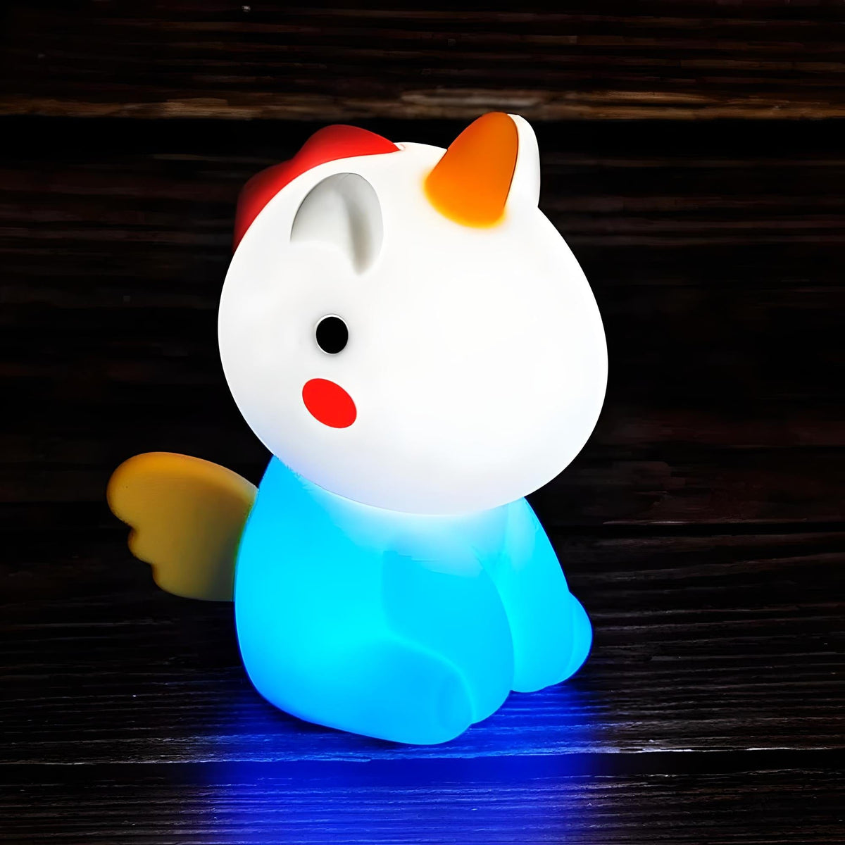 Veilleuse licorne LED multicolore mignonne pour chambre enfant