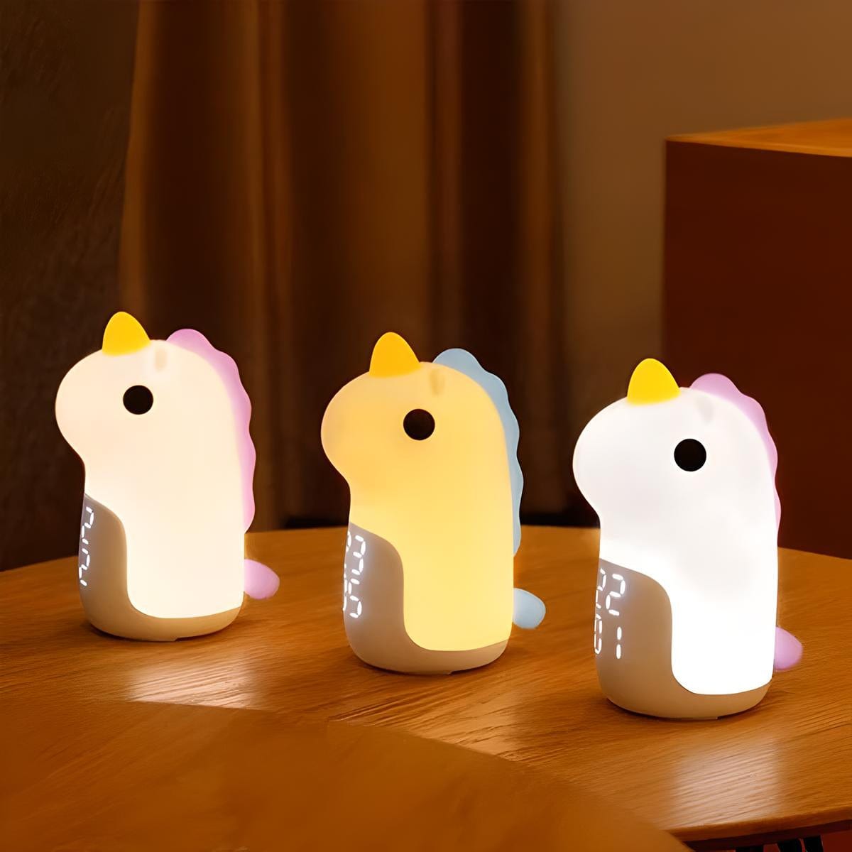 Veilleuse licorne réveil enfant multicolore lumineuse