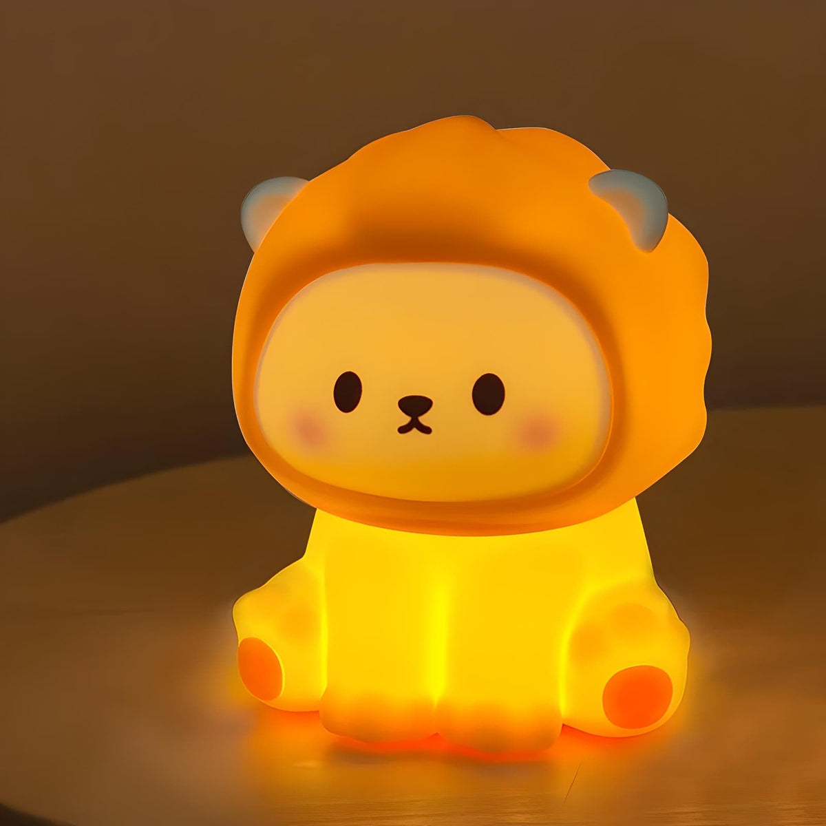 Veilleuse lion mignonne led portable et rechargeable