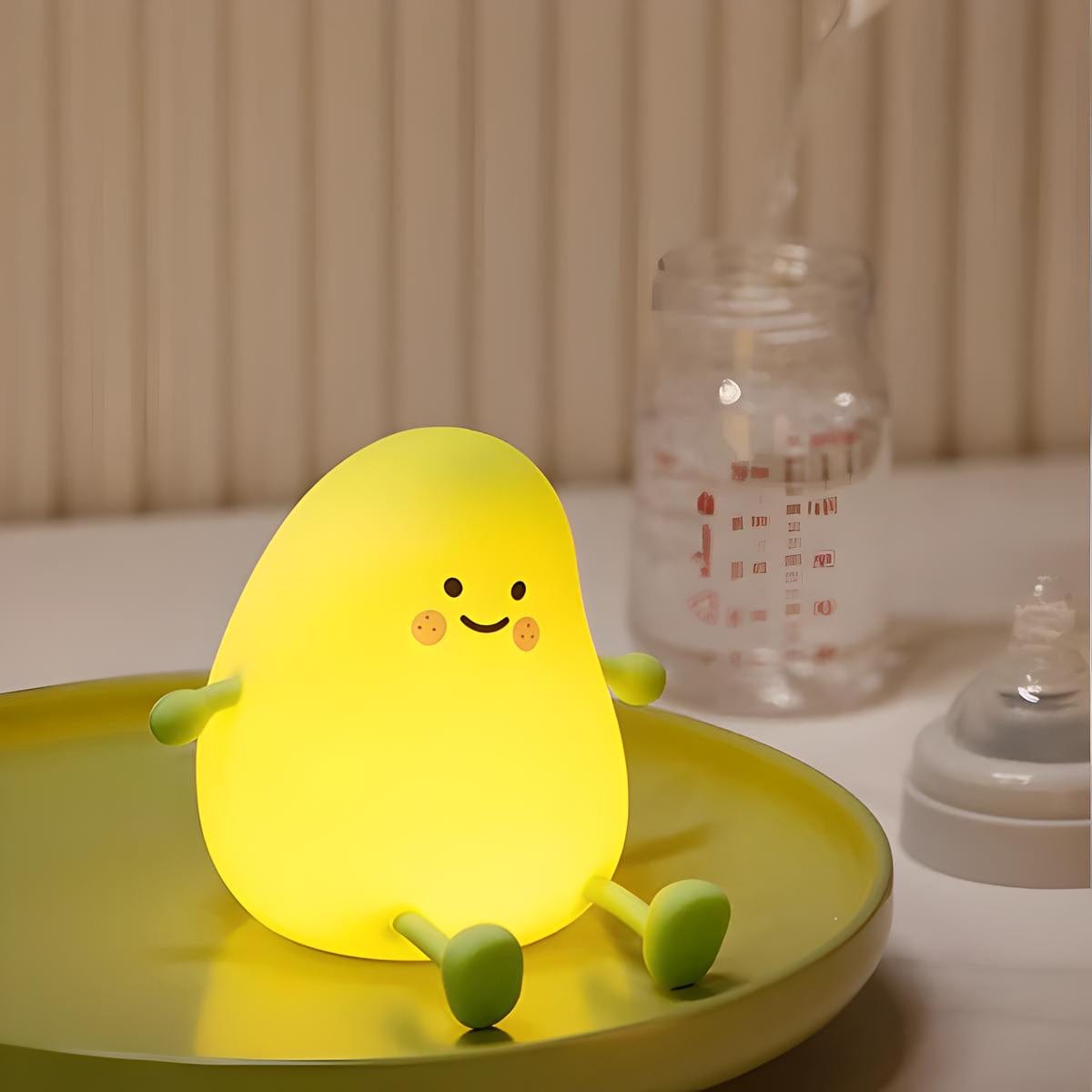 Veilleuse mangue mignonne en silicone lumière relaxante