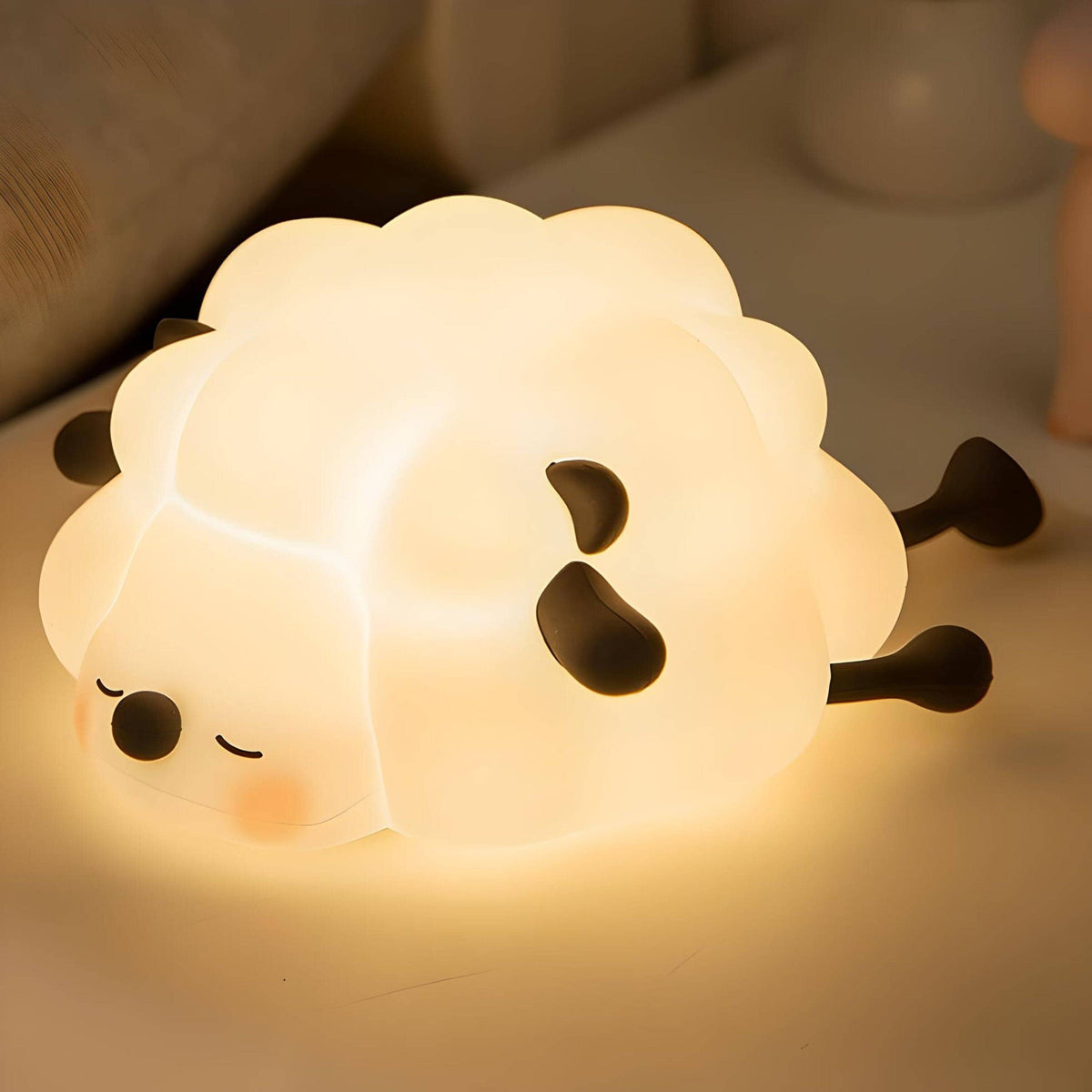 Veilleuse mouton en silicone douce lumière apaisante
