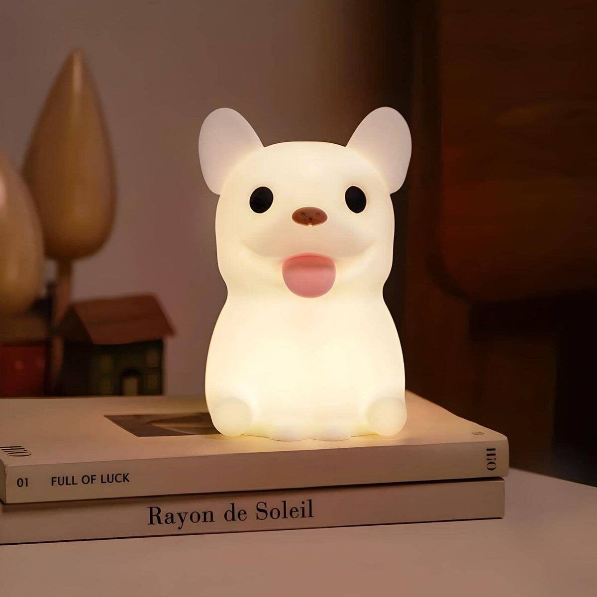 Veilleuse chien nomade mignonne lumière douce portable