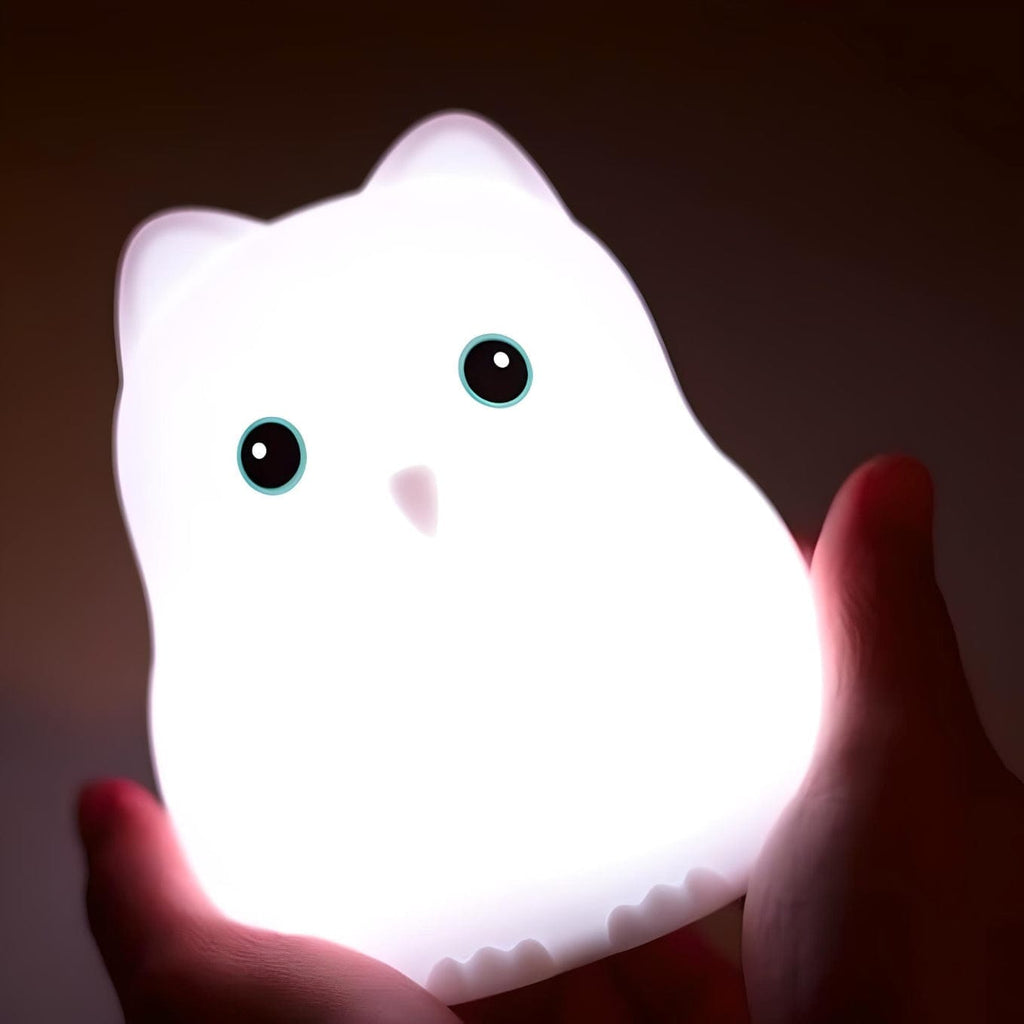 Veilleuse hibou mignonne avec lumière douce pour enfant