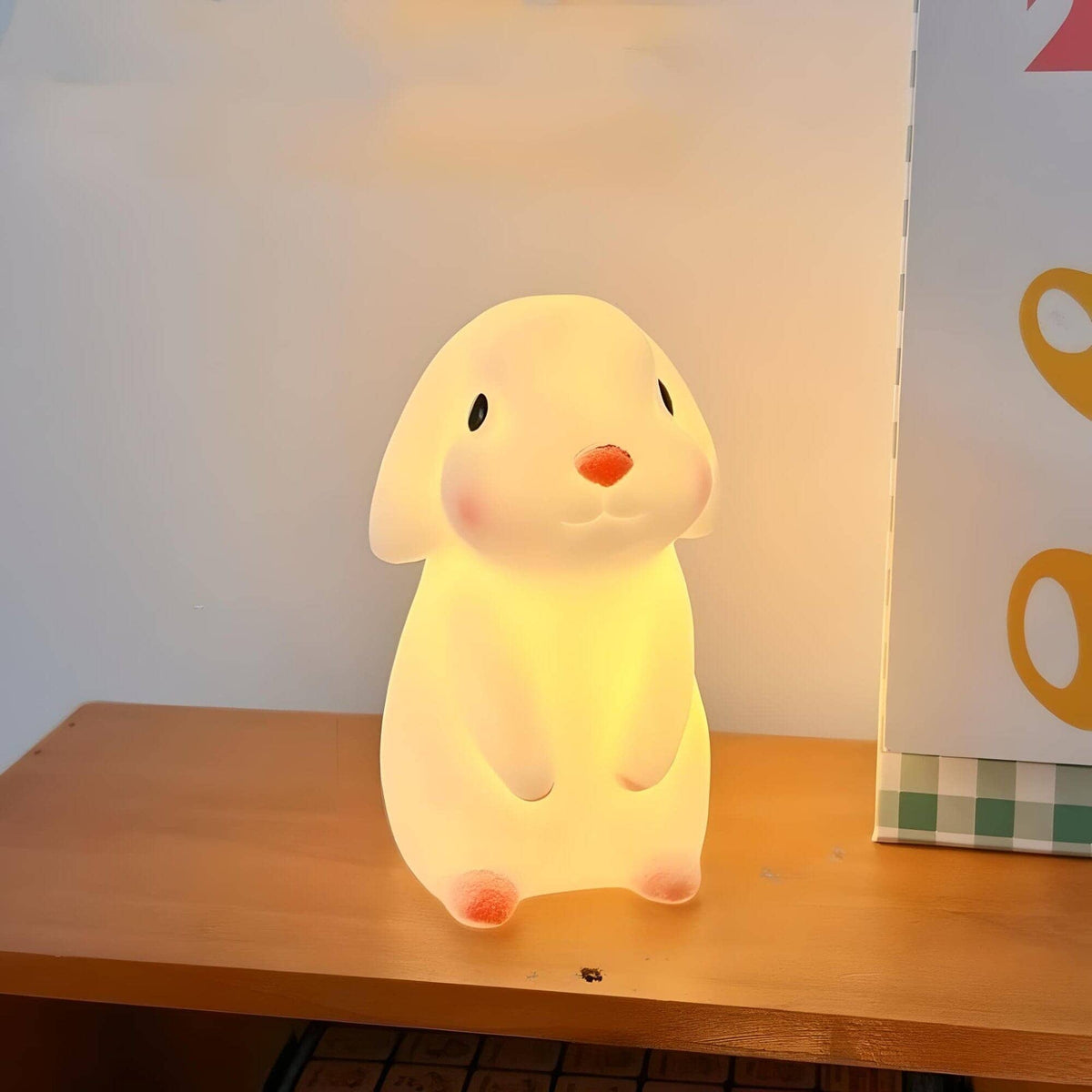 Veilleuse lapin nomade douce lumière pour enfant