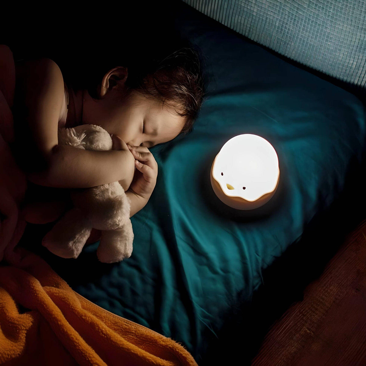 Veilleuse poussin œuf mignonne lumière douce pour enfant