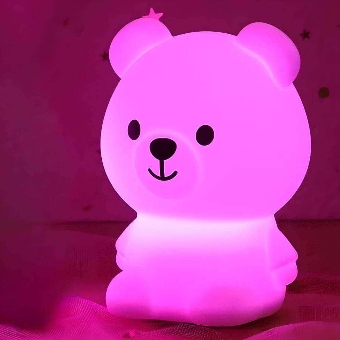Veilleuse ourson led douce lumière multicolore enfant