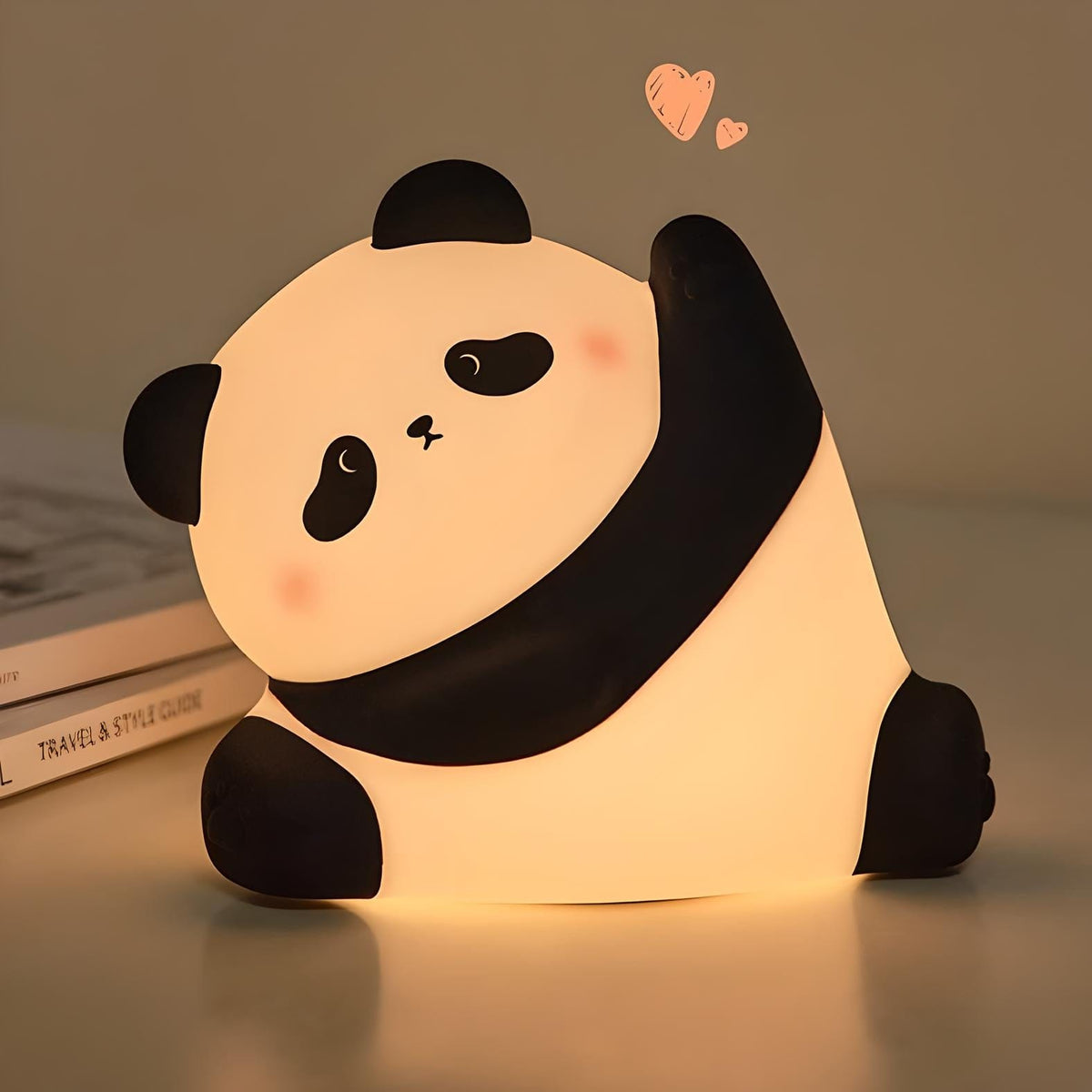 Veilleuse panda étirement mignon led lumière apaisante enfant