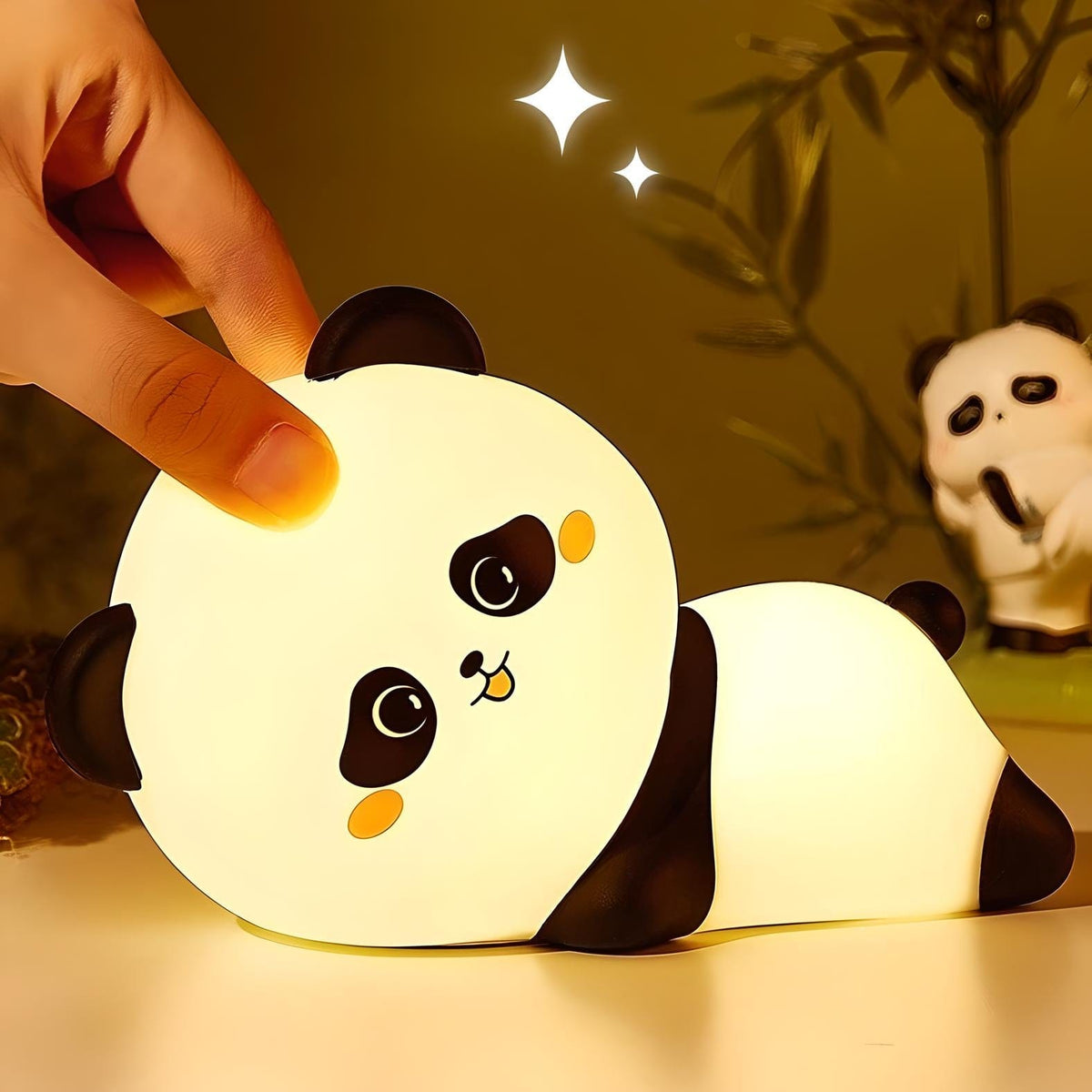 Veilleuse panda multicolore ambiance lumineuse enfant