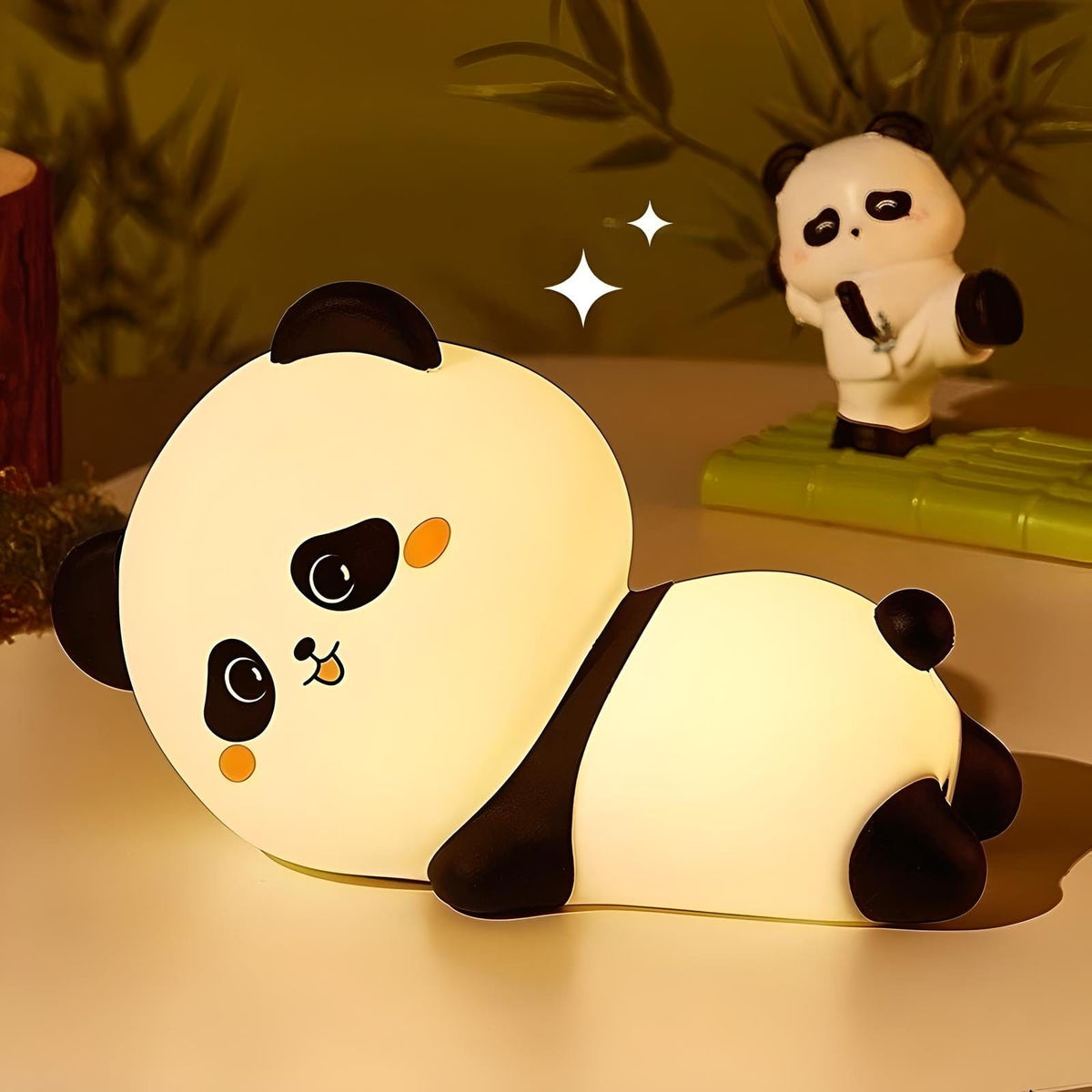 Veilleuse panda multicolore ambiance lumineuse enfant
