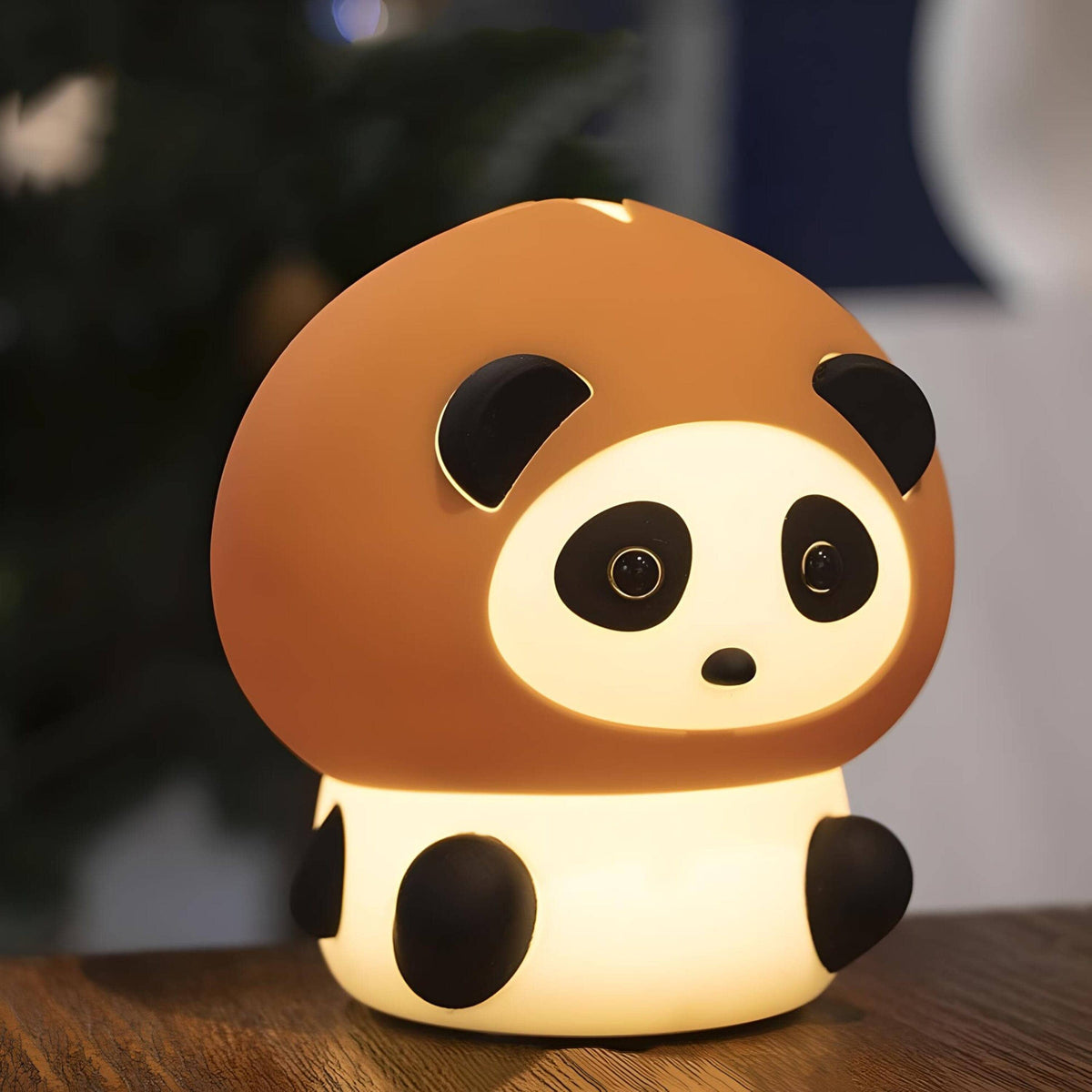 Veilleuse panda roux mignonne pour chambre enfant