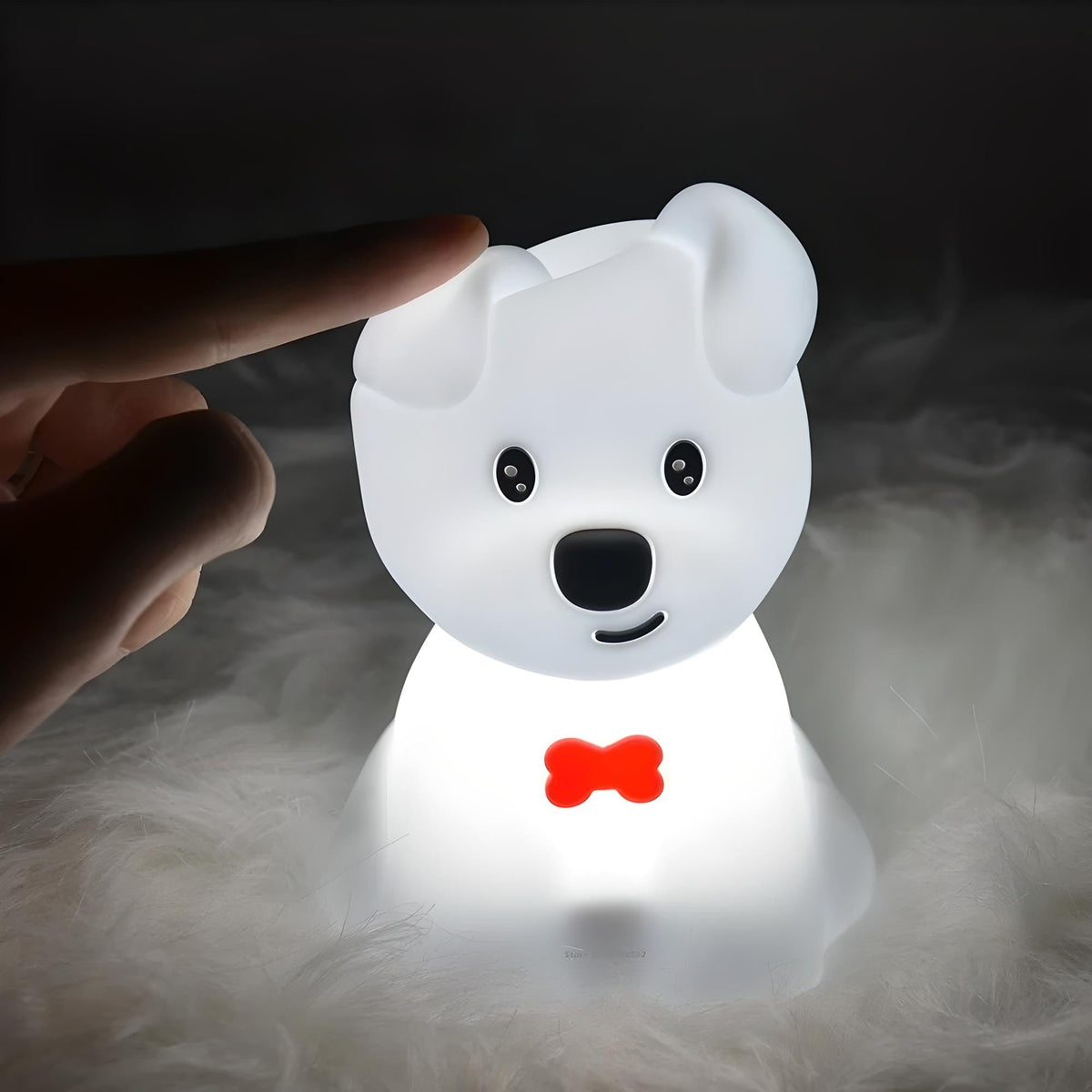 Veilleuse petit chien led mignonne lumière douce enfant