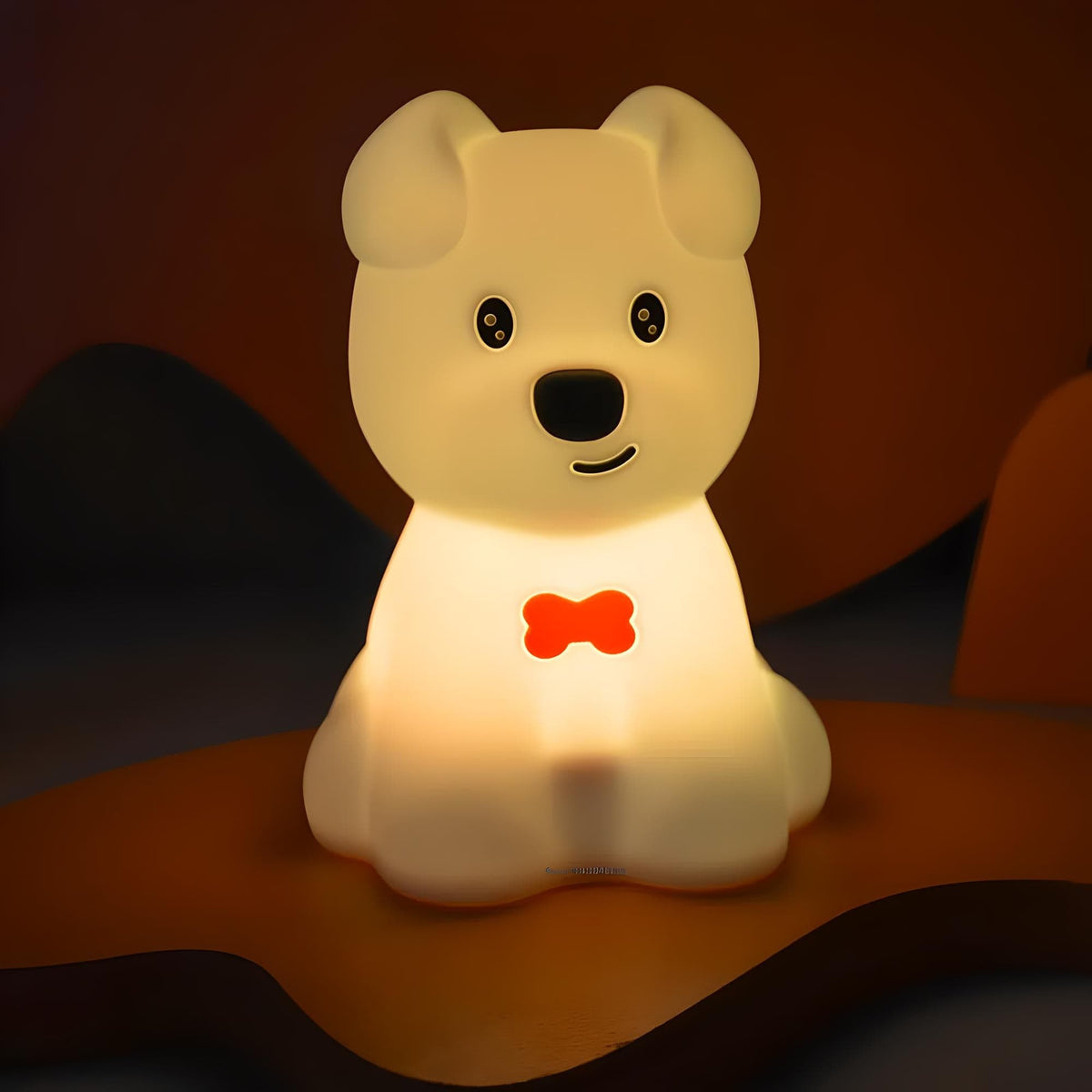 Veilleuse petit chien led mignonne lumière douce enfant