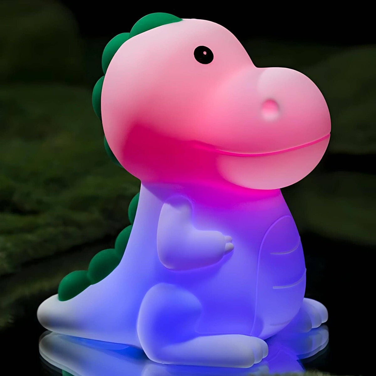 Veilleuse dinosaure multicolore lumineuse pour chambre enfant