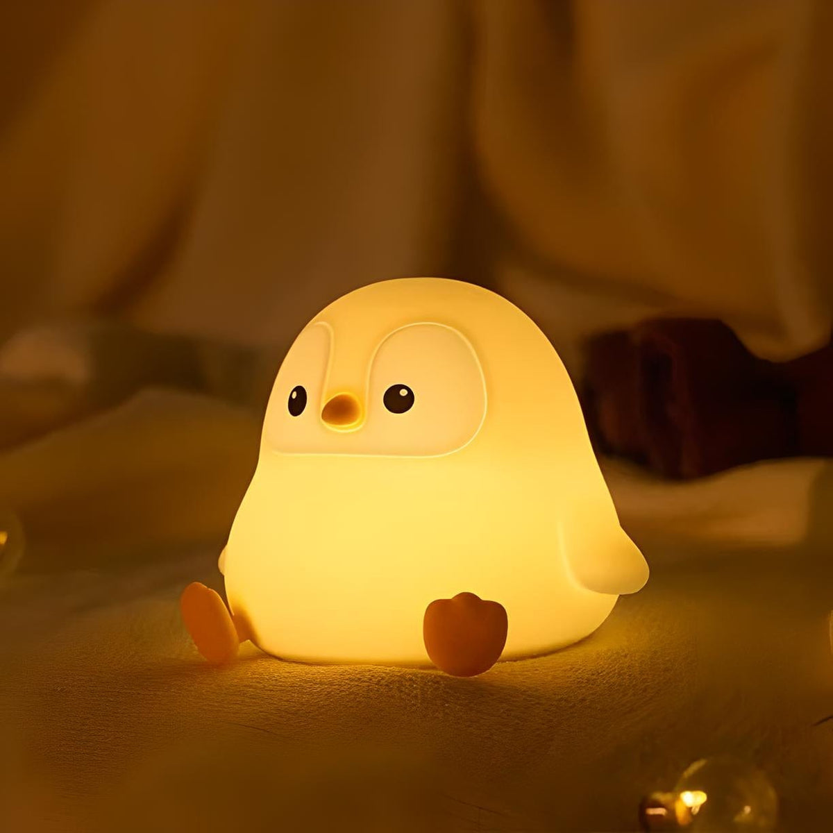 Veilleuse pingouin nomade portable lumière douce enfant