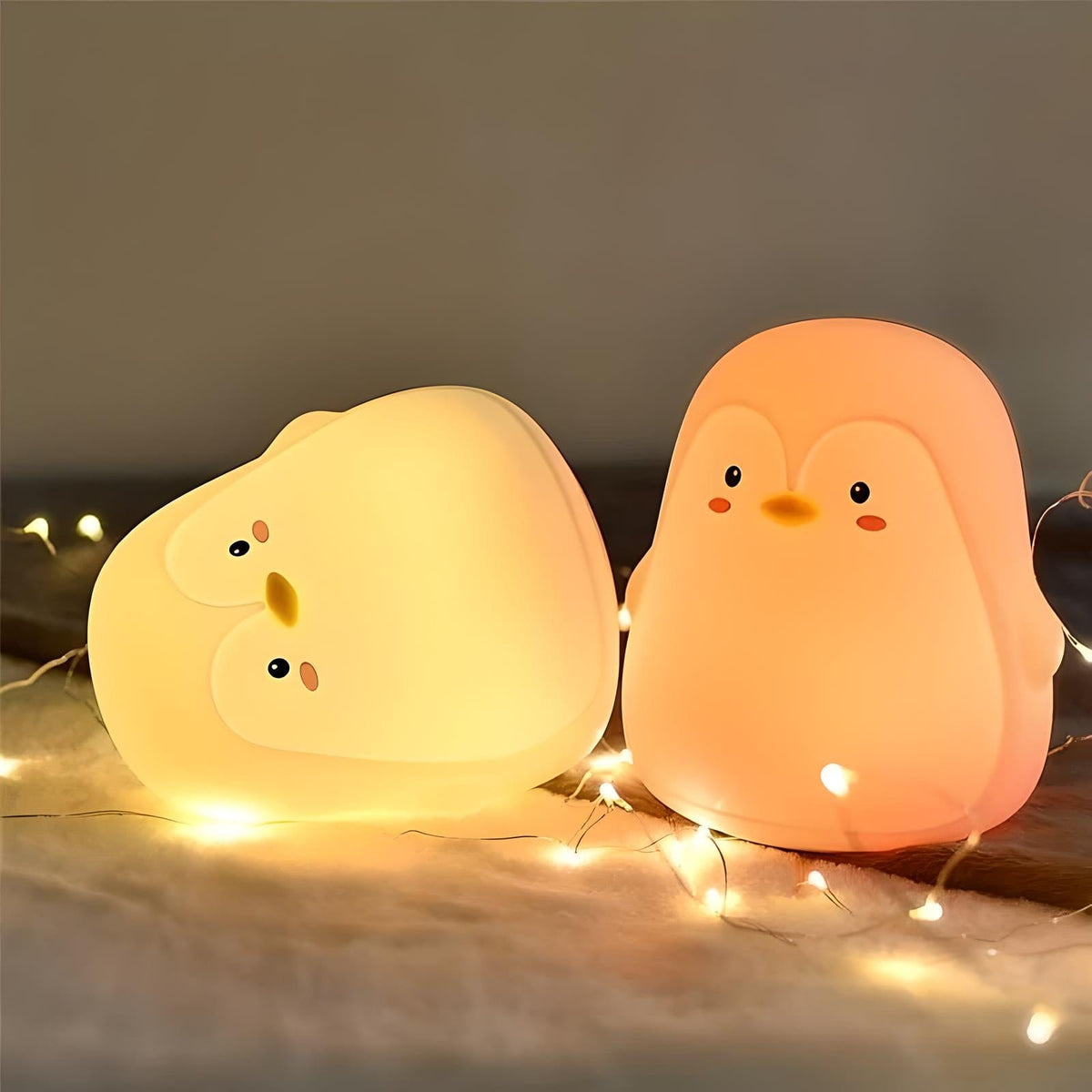 Veilleuse pingouin led nomade lumière douce enfant